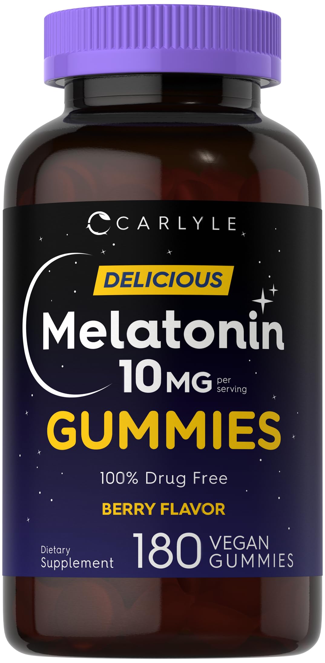 Foto 2 pulgar | Suplemento De Melatonina Carlyle Gummies, 10 Mg, 180 Unidades - Venta Internacional.