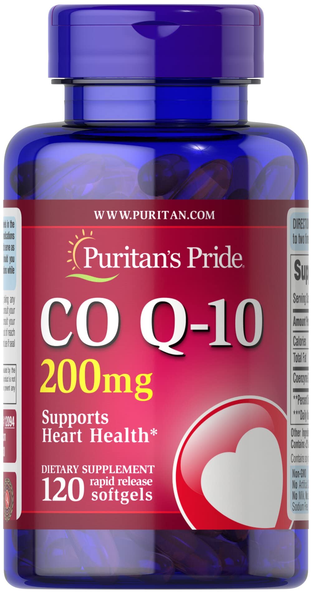 Foto 2 pulgar | Suplemento Puritan's Pride Q-sorb Coq10 200 Mg 120 Cápsulas Blandas - Venta Internacional.