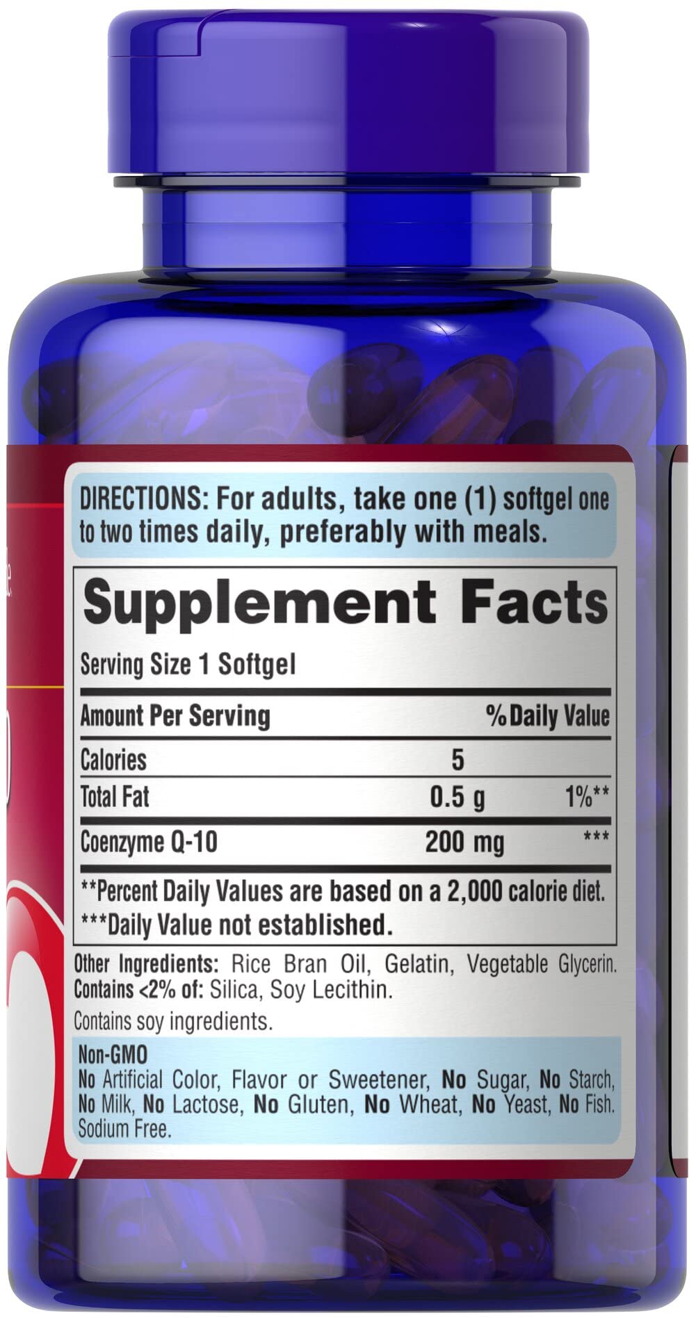 Foto 6 pulgar | Suplemento Puritan's Pride Q-sorb Coq10 200 Mg 120 Cápsulas Blandas - Venta Internacional.