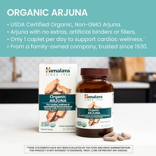Foto 3 | Suplemento Himalaya Organic Arjuna 700 Mg Para La Presión Arterial - Venta Internacional.