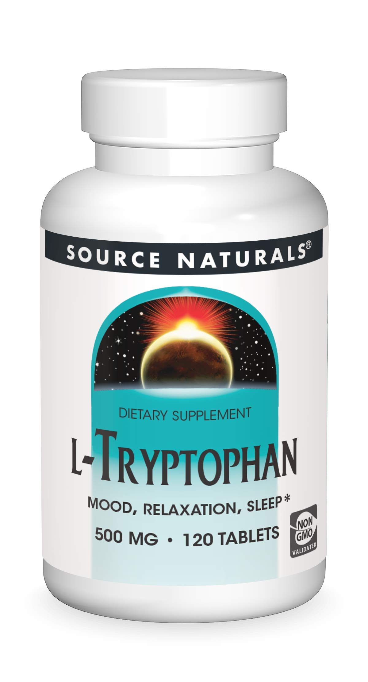 Suplement Source Naturals L-triptófano 500 Mg - 120 Comprimidos - Venta Internacional.