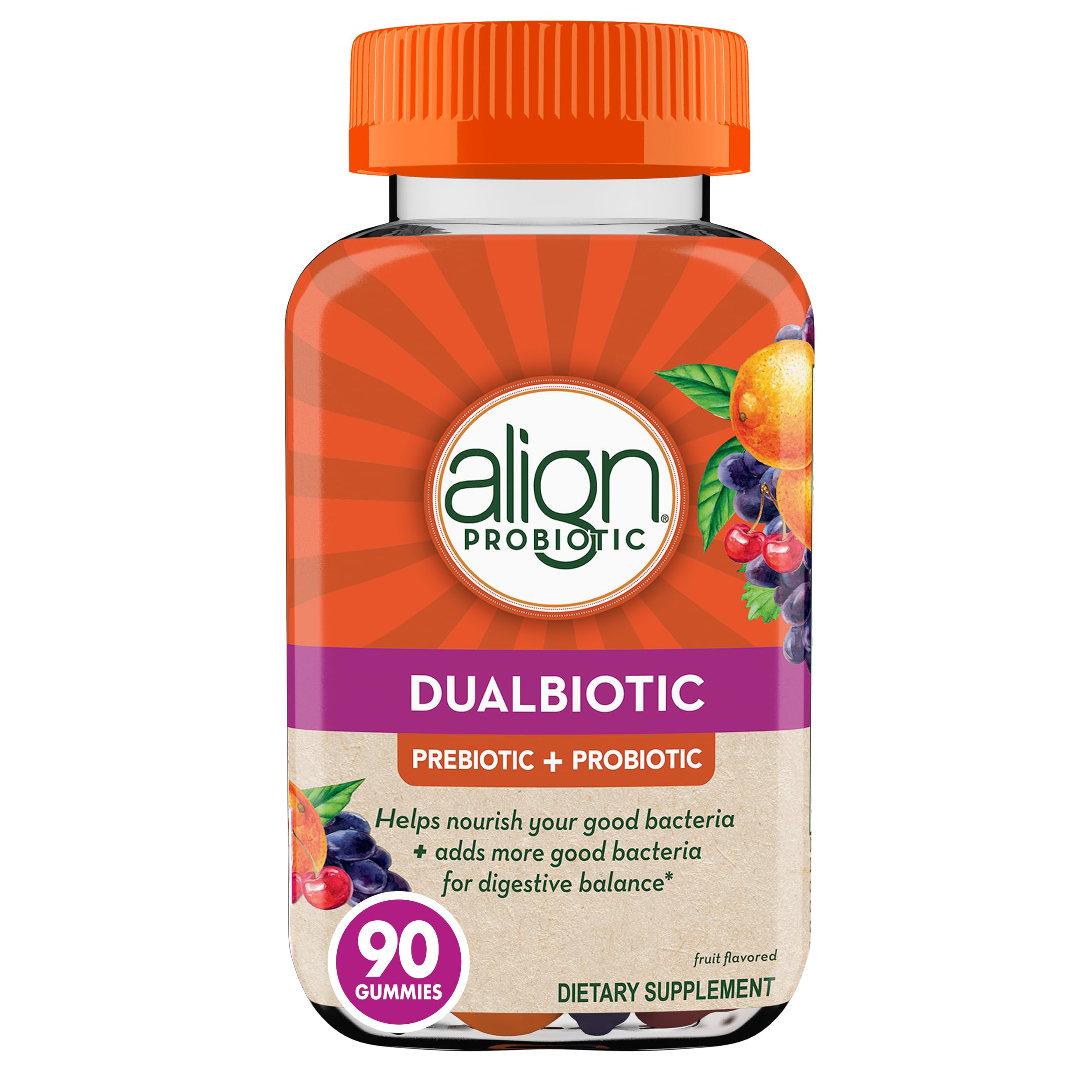 Foto 2 pulgar | 90 Gomitas Supplement Align Dualbiotic Prebiotic + Probiotic - Venta Internacional.