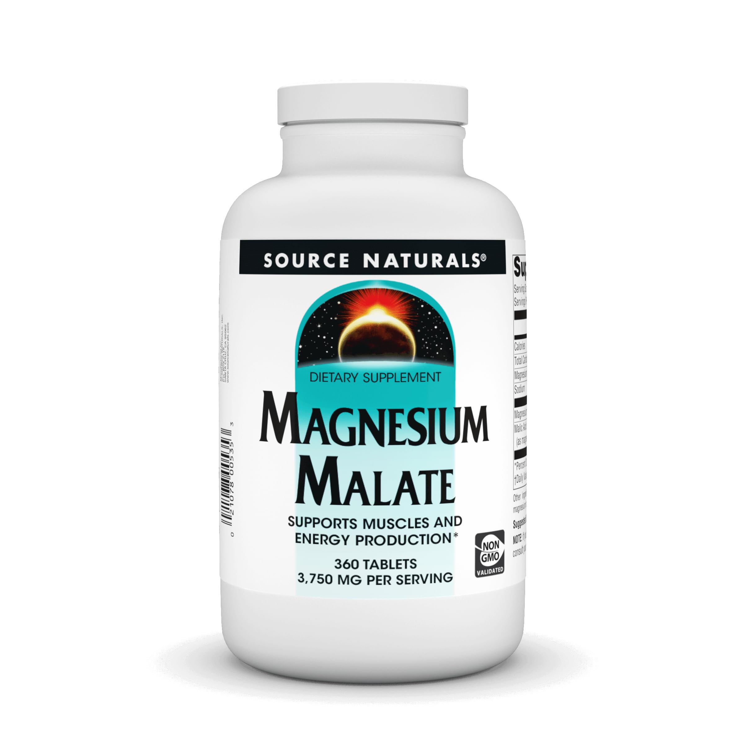 Foto 2 pulgar | Supplement Source Naturals Malato De Magnesio 3750 Mg 360 Comprimidos - Venta Internacional.