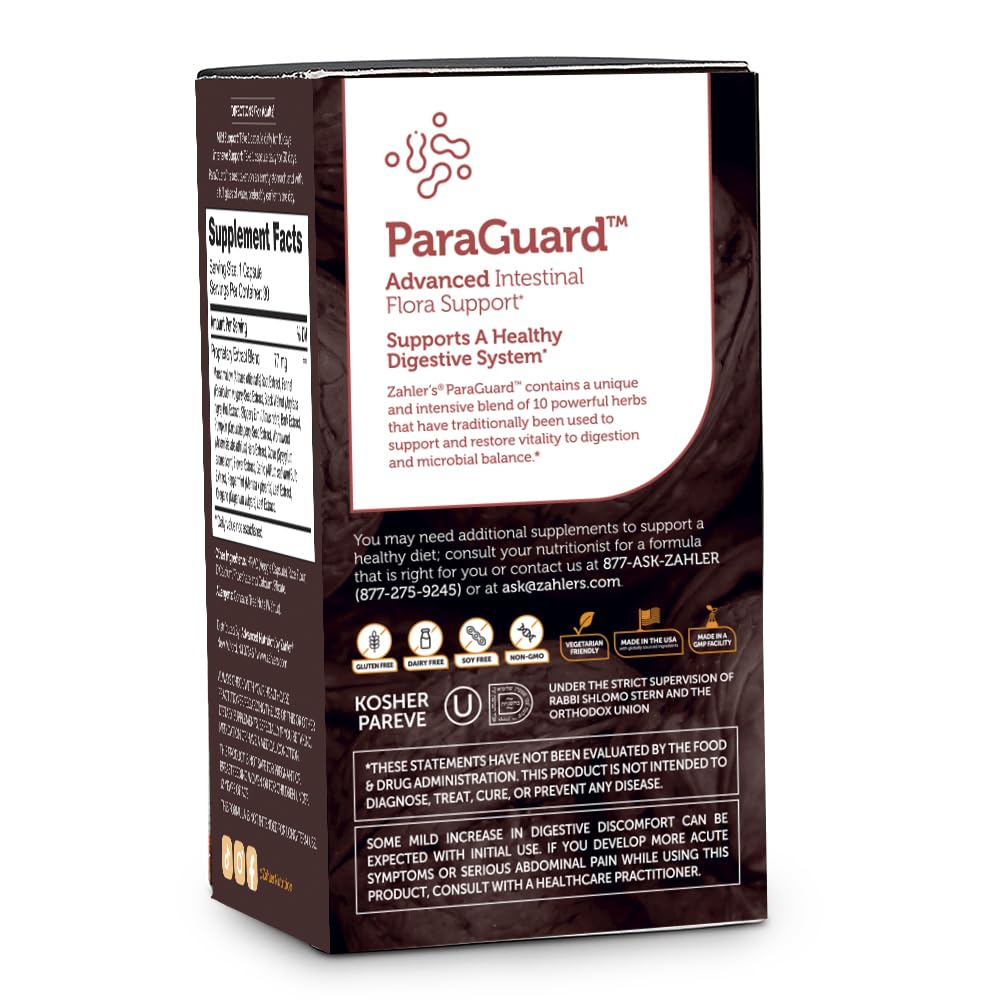 Foto 4 pulgar | Suplemento Zahler Paraguard Capsules Gut Health, 30 Unidades - Venta Internacional.