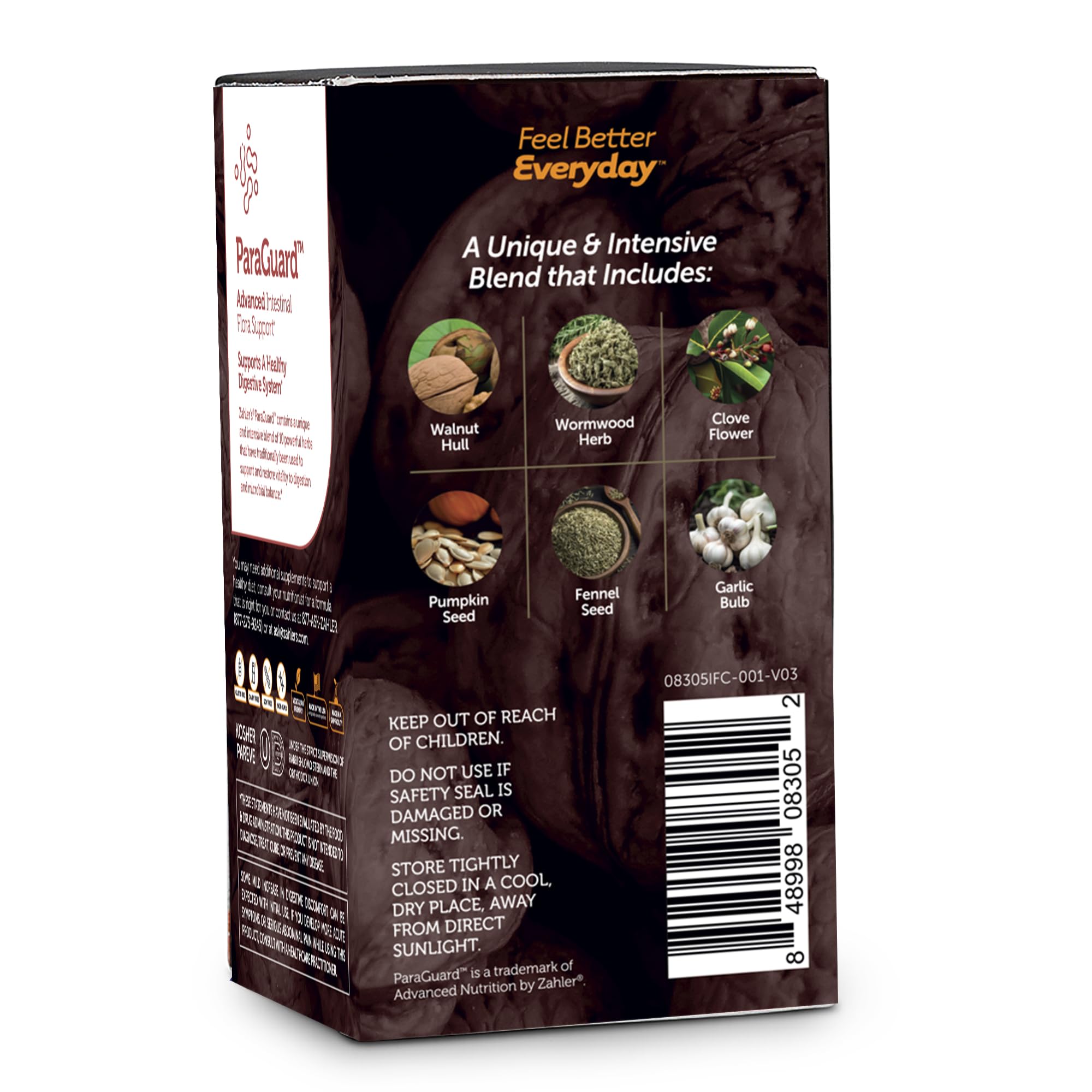 Foto 4 | Suplemento Zahler Paraguard Capsules Gut Health, 30 Unidades - Venta Internacional.