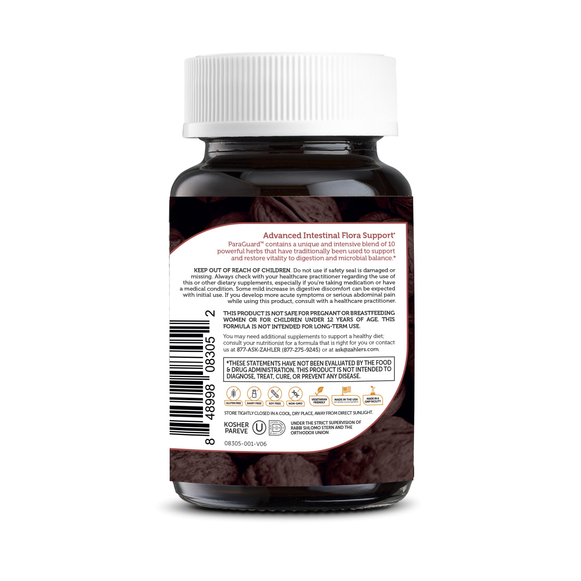 Foto 7 pulgar | Suplemento Zahler Paraguard Capsules Gut Health, 30 Unidades - Venta Internacional.