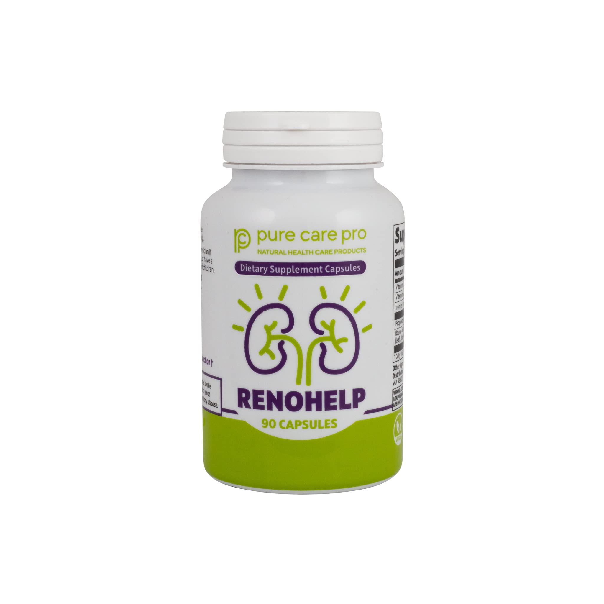 Foto 4 pulgar | Suplemento Pure Care Pro Renohelp Kidney Support 90 Cápsulas - Venta Internacional.