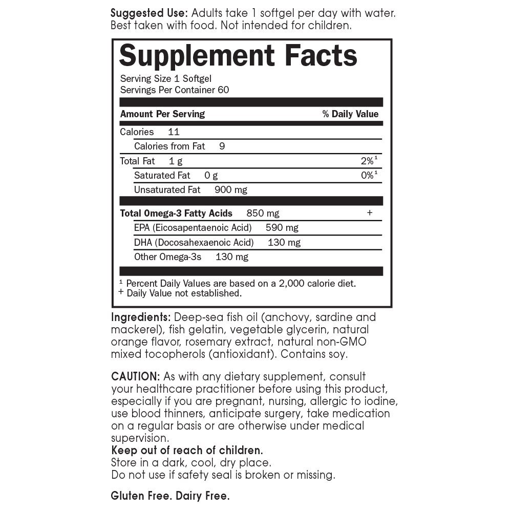Foto 5 pulgar | Suplemento De Aceite De Pescado Garden Of Life Epa/dha Omega 3, 120 Unidades - Venta Internacional.