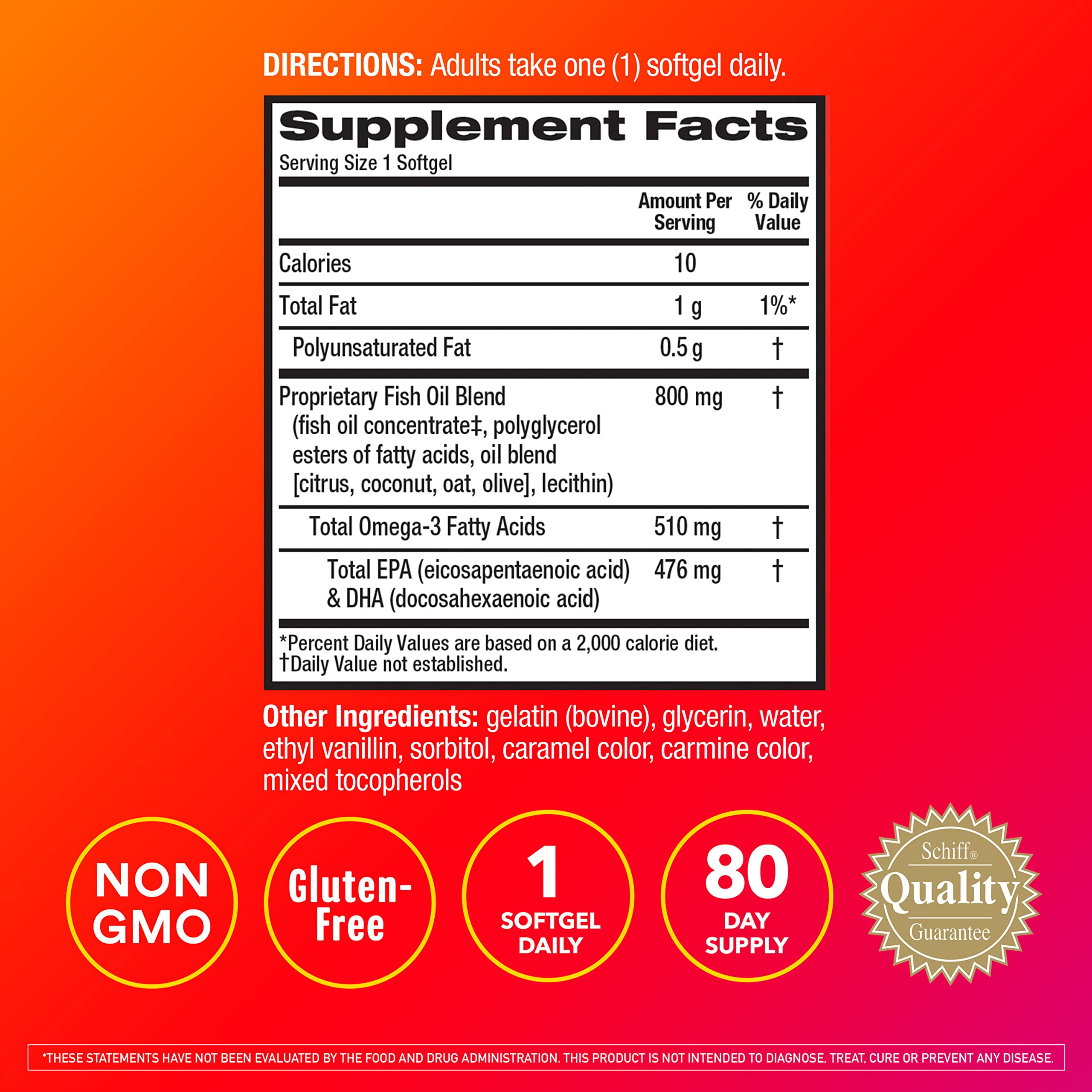 Foto 4 pulgar | Suplemento De Aceite De Pescado Megared Omega 3 800 Mg 80 Cápsulas Blandas - Venta Internacional.