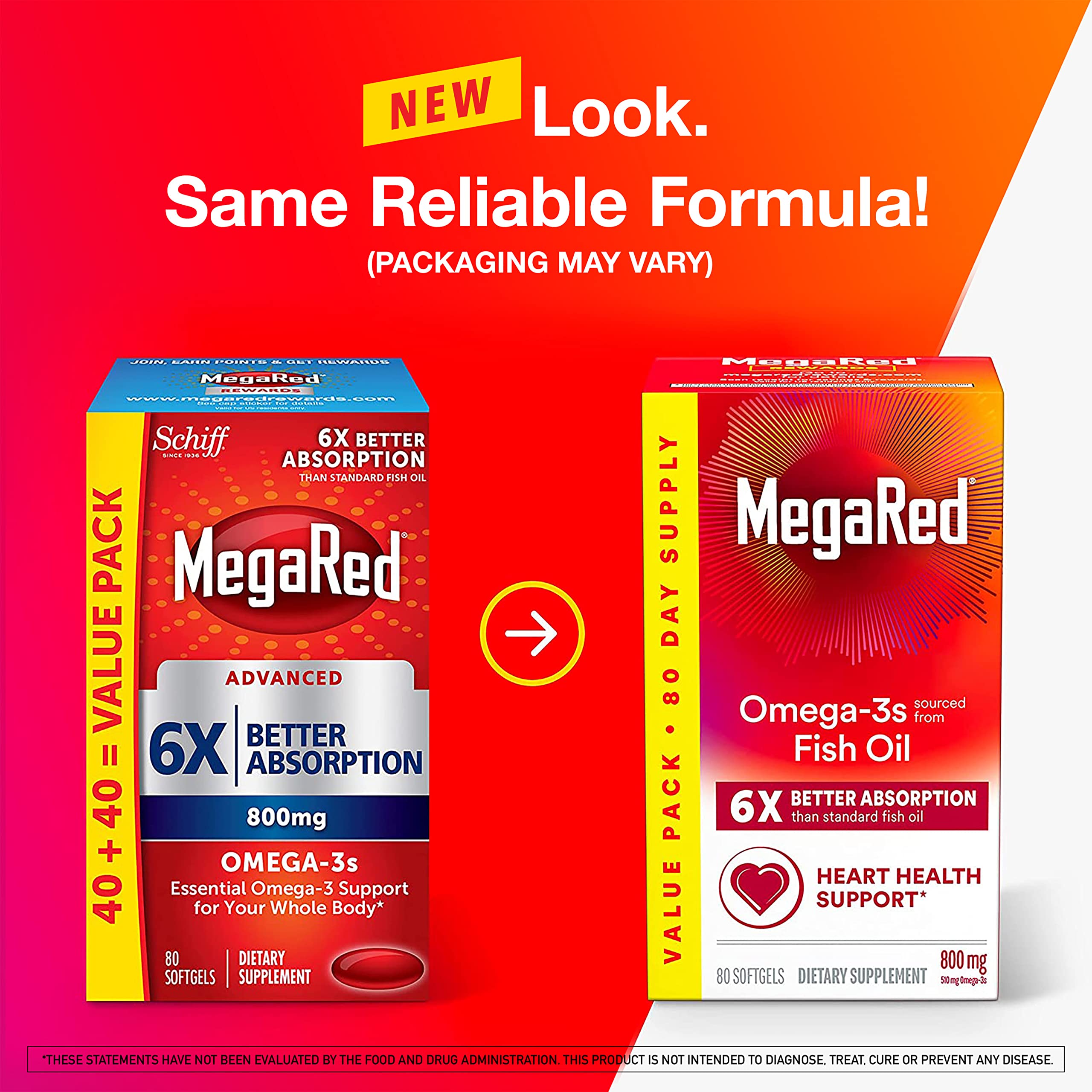 Foto 5 | Suplemento De Aceite De Pescado Megared Omega 3 800 Mg 80 Cápsulas Blandas - Venta Internacional.