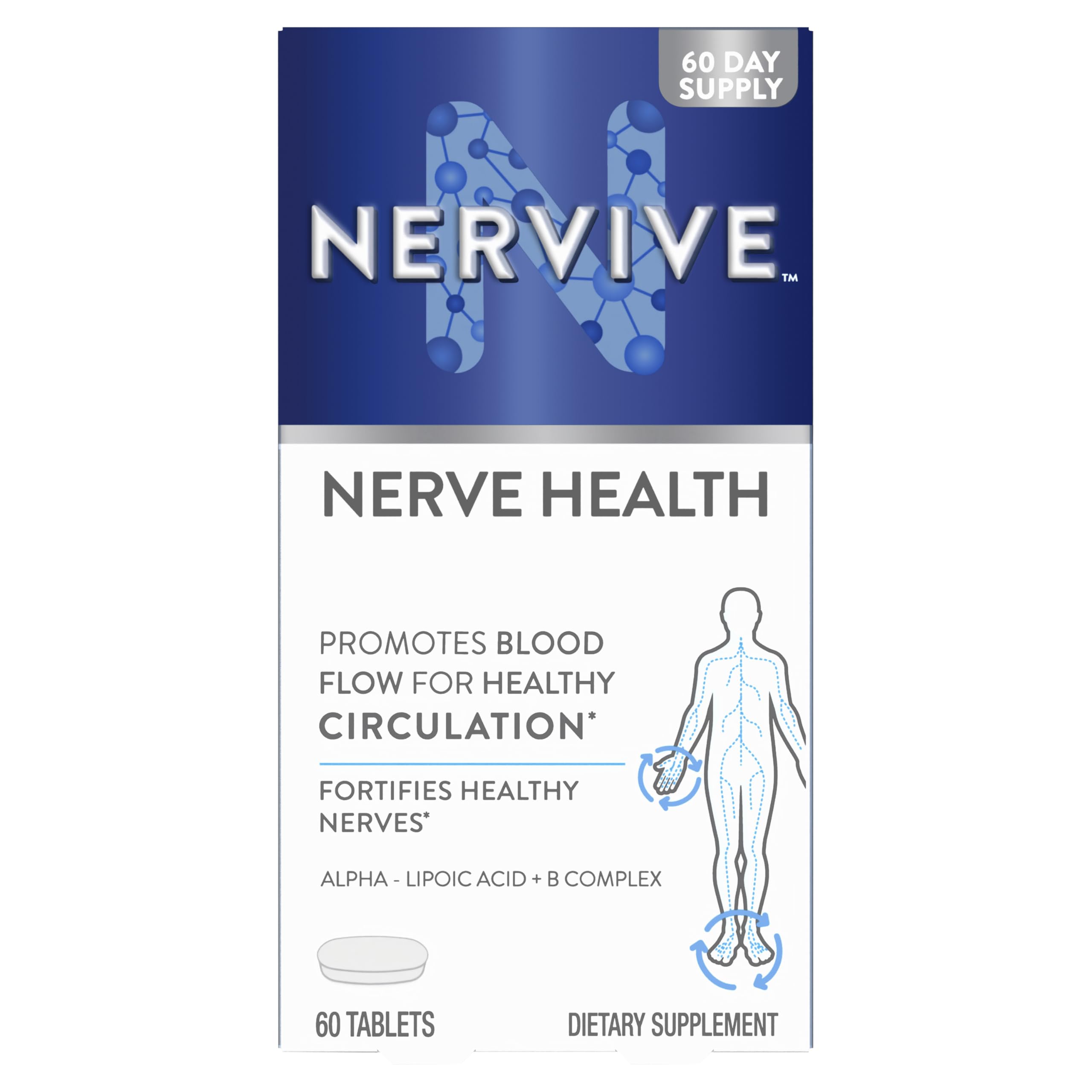 Foto 2 pulgar | Suplemento Nervive Nerve Health: Ácido Alfa Lipoico, Vitamina B12, B6, B1 - Venta Internacional.