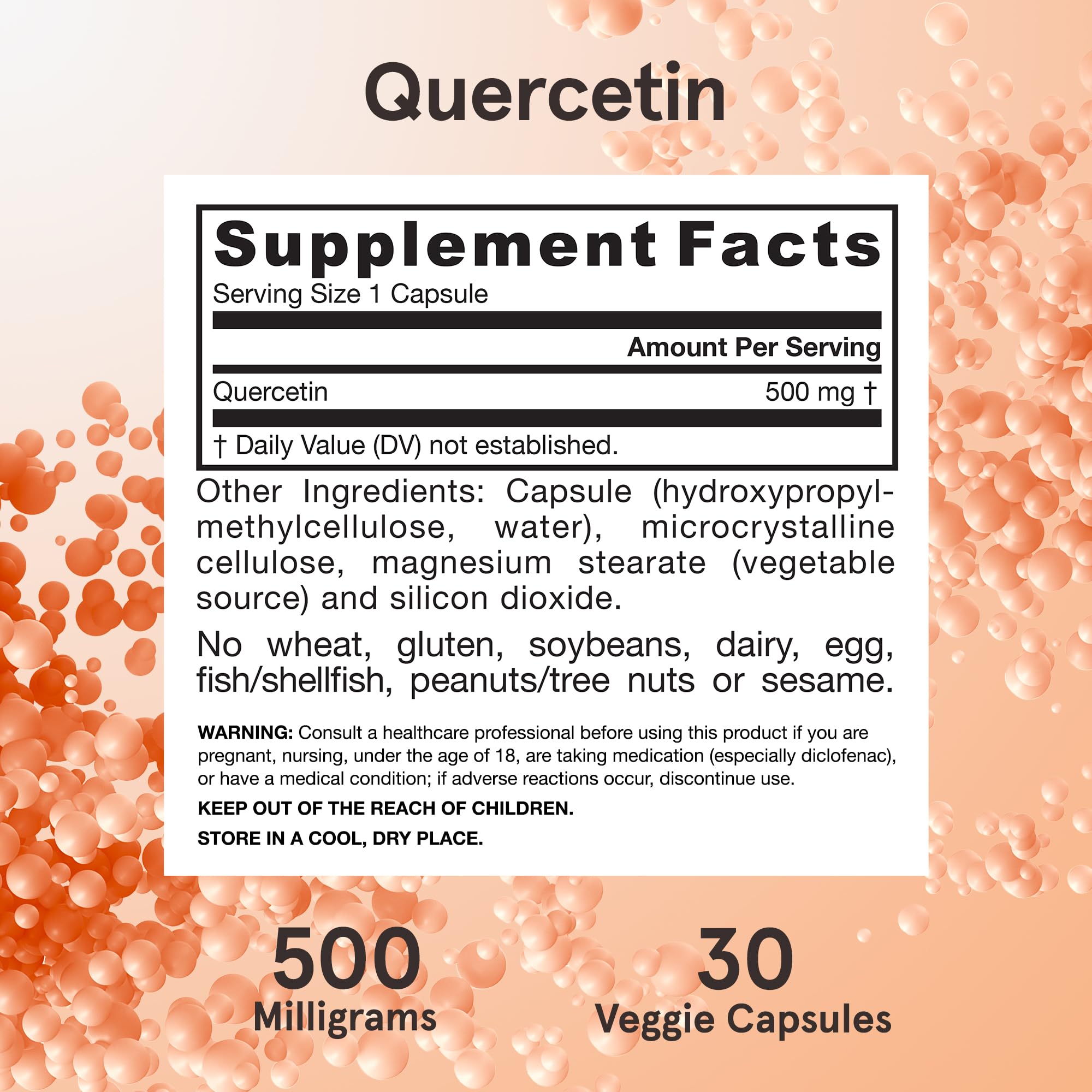 Foto 7 pulgar | Suplemento De Quercetina De Jarrow Formulas, 500 Mg, 30 Cápsulas Vegetarianas - Venta Internacional.