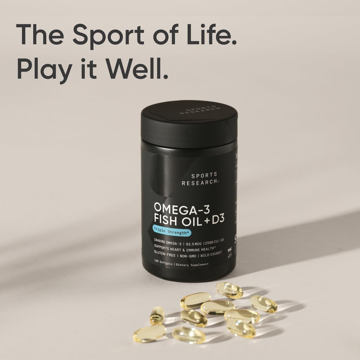 Foto 8 pulgar | Suplemento Sports Research Omega-3 1040 Mg Con Vitamina D3 2500 Iu - Venta Internacional.