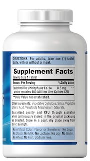 Foto 2 | Suplemento Puritan's Pride Probiotic Acidophilus 250 Cápsulas - Venta Internacional.
