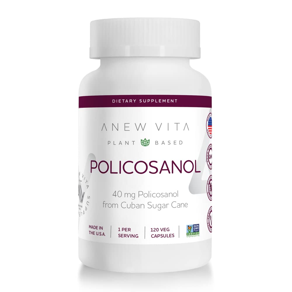 Foto 2 pulgar | Suplemento Anew Vita Policosanol 40 Mg 120 Cápsulas - Venta Internacional.