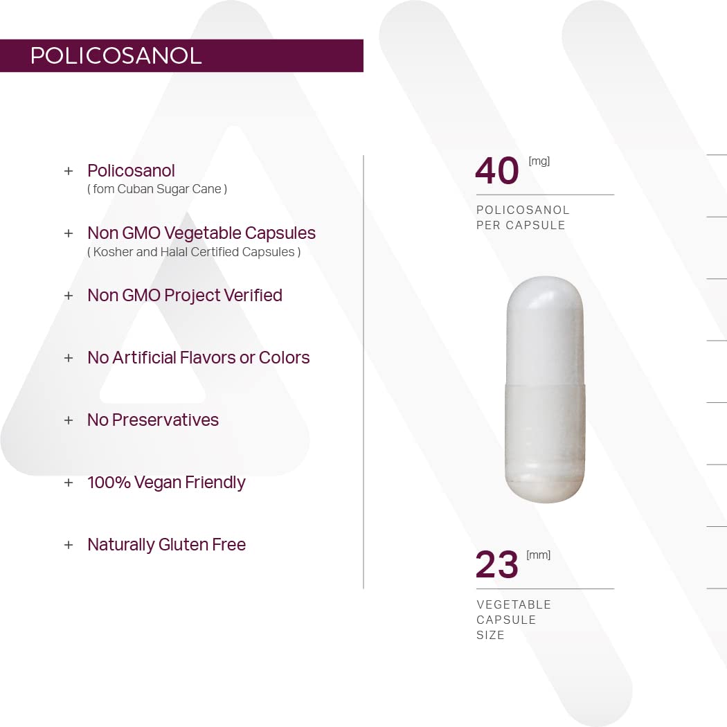 Foto 4 pulgar | Suplemento Anew Vita Policosanol 40 Mg 120 Cápsulas - Venta Internacional.