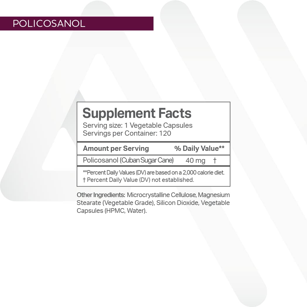 Foto 6 pulgar | Suplemento Anew Vita Policosanol 40 Mg 120 Cápsulas - Venta Internacional.