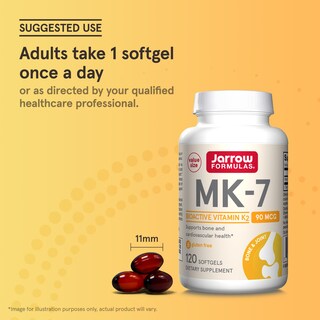 Foto 7 | Suplemento Jarrow Formulas Mk-7 90 Mcg De Vitamina K2 120 Cápsulas Blandas - Venta Internacional.