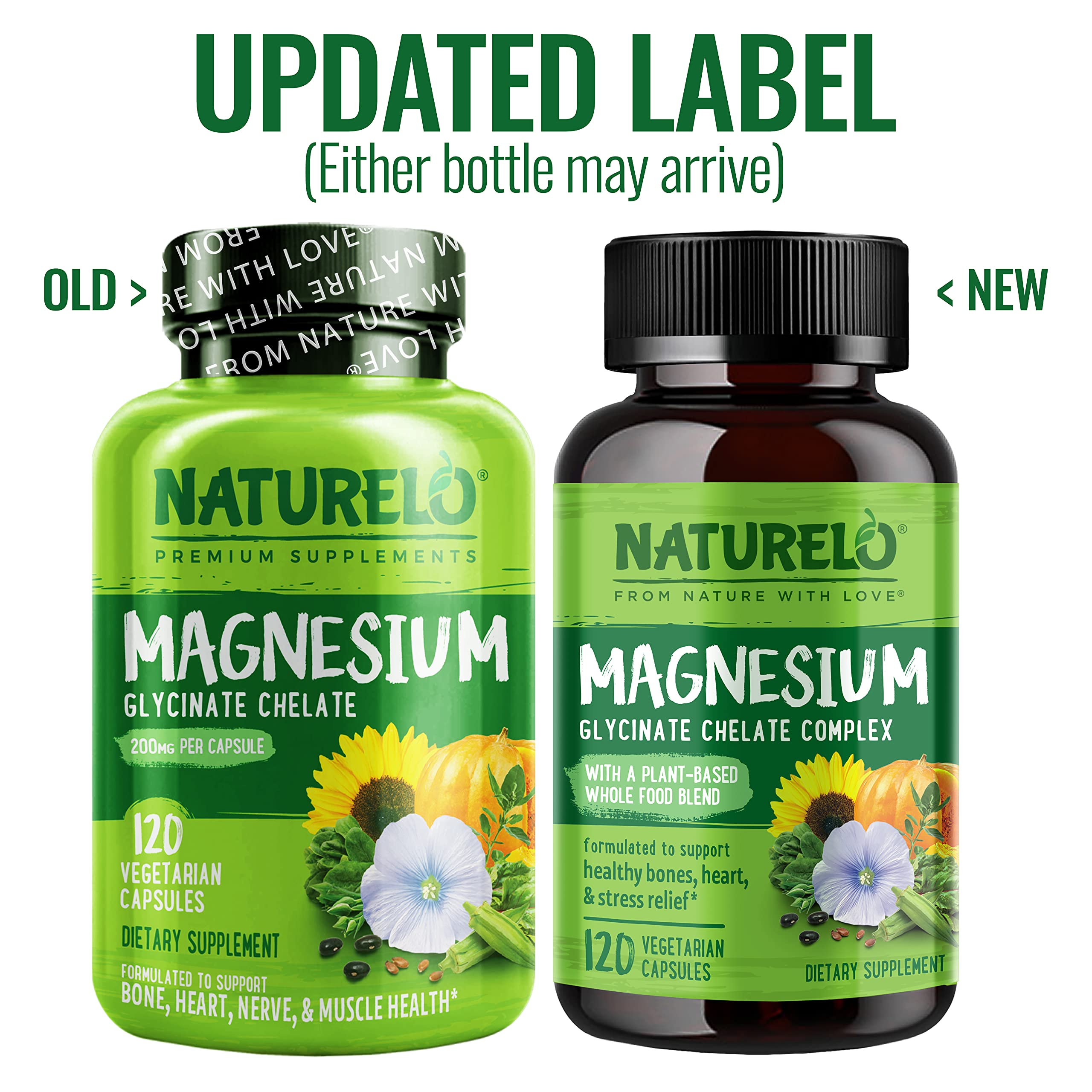 Foto 5 pulgar | Suplemento Naturelo Quelato De Glicinato De Magnesio 200 Mg 120 Cápsulas - Venta Internacional.