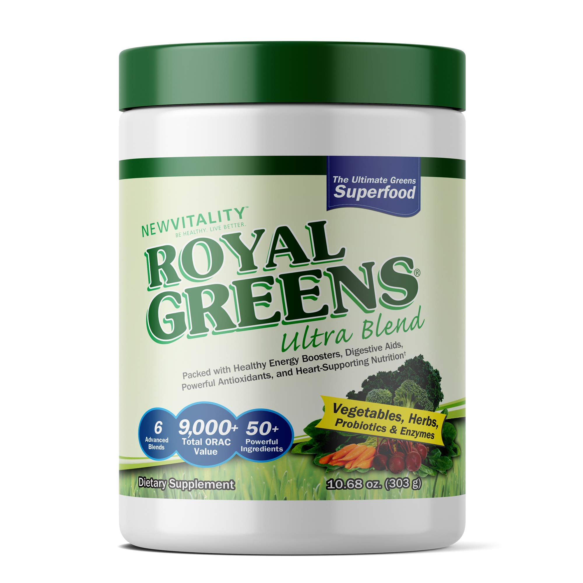 Foto 2 pulgar | Suplemento De Superalimento En Polvo New Vitality Royal Greens - Venta Internacional.