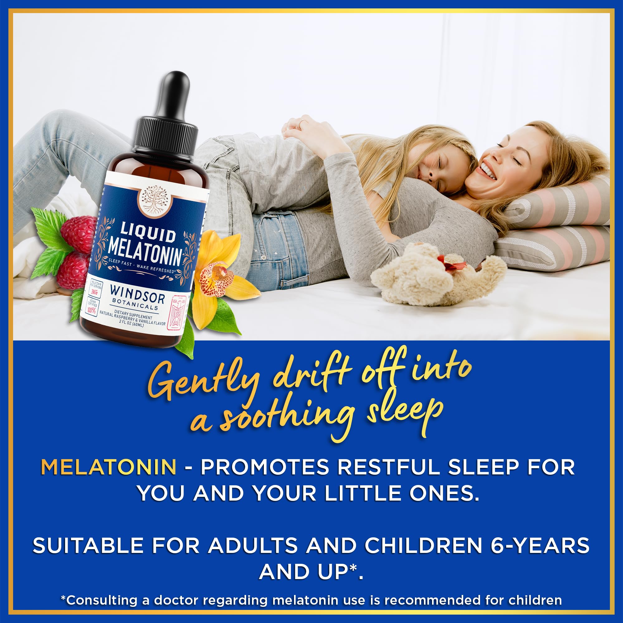Foto 5 pulgar | Gotas De Melatonina Windsor Botanicals Max Strength, 3 Mg, 60 Ml - Venta Internacional.