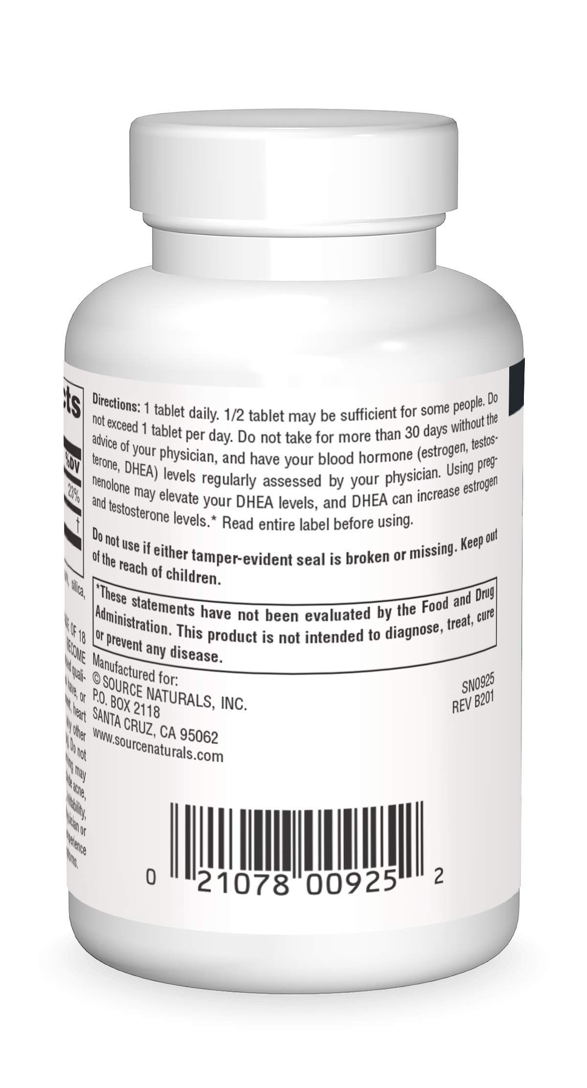 Foto 3 pulgar | Pregnenolona Supplement Source Naturals 50 Mg - 120 Comprimidos - Venta Internacional.