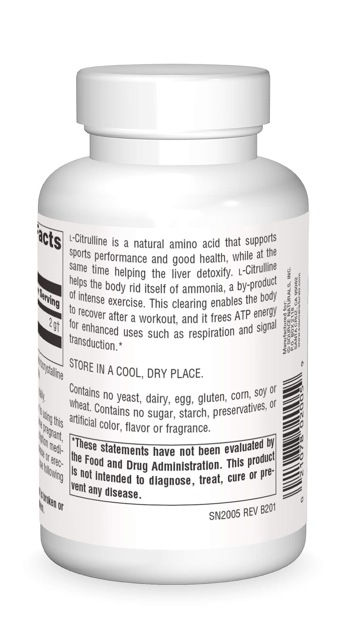 Foto 3 pulgar | Suplement Source Naturals L-citrulina 500 Mg 120 Cápsulas - Venta Internacional.