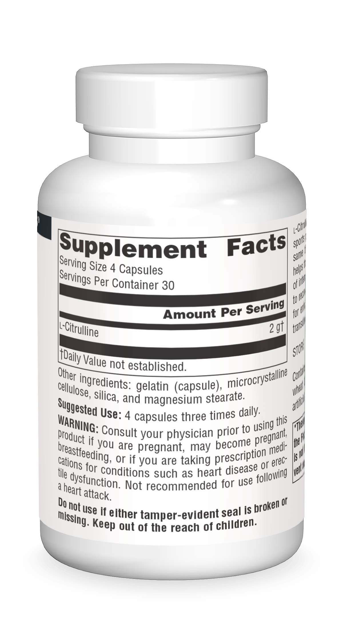 Foto 4 pulgar | Suplement Source Naturals L-citrulina 500 Mg 120 Cápsulas - Venta Internacional.