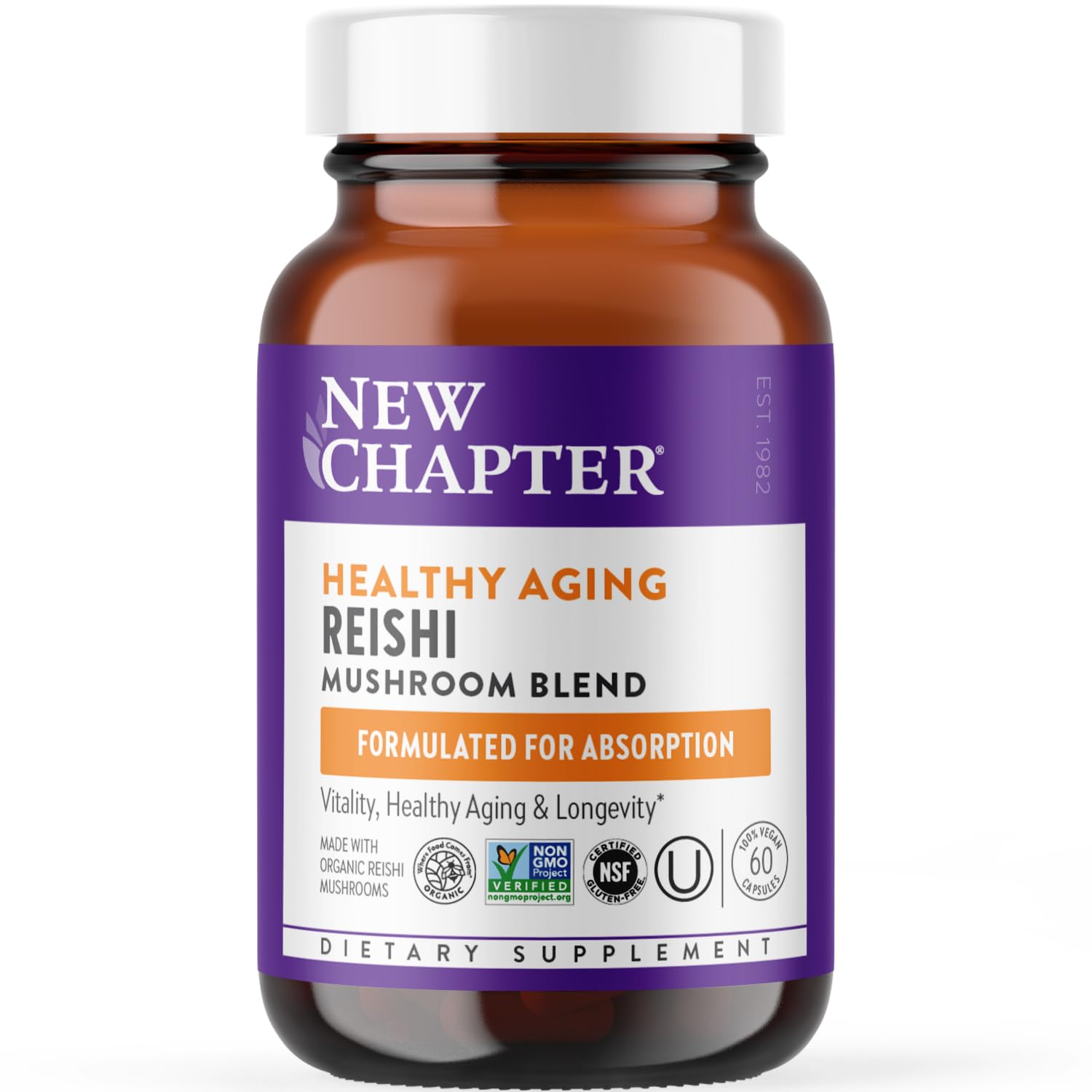 Foto 2 pulgar | Suplemento New Chapter Reishi Mushroom Lifeshield, 60 Unidades - Venta Internacional.