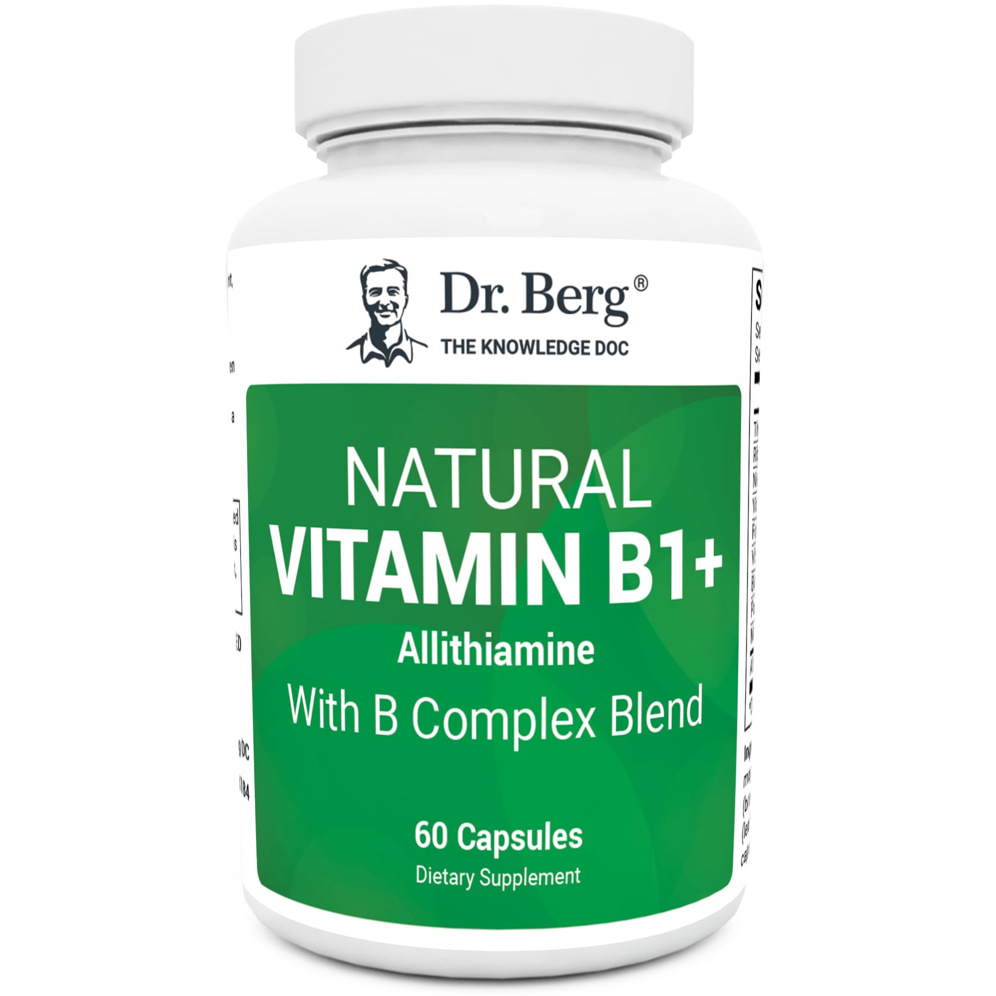 Foto 2 pulgar | Suplemento Dr. Berg Complejo Natural Vitamina B1 60 Cápsulas - Venta Internacional