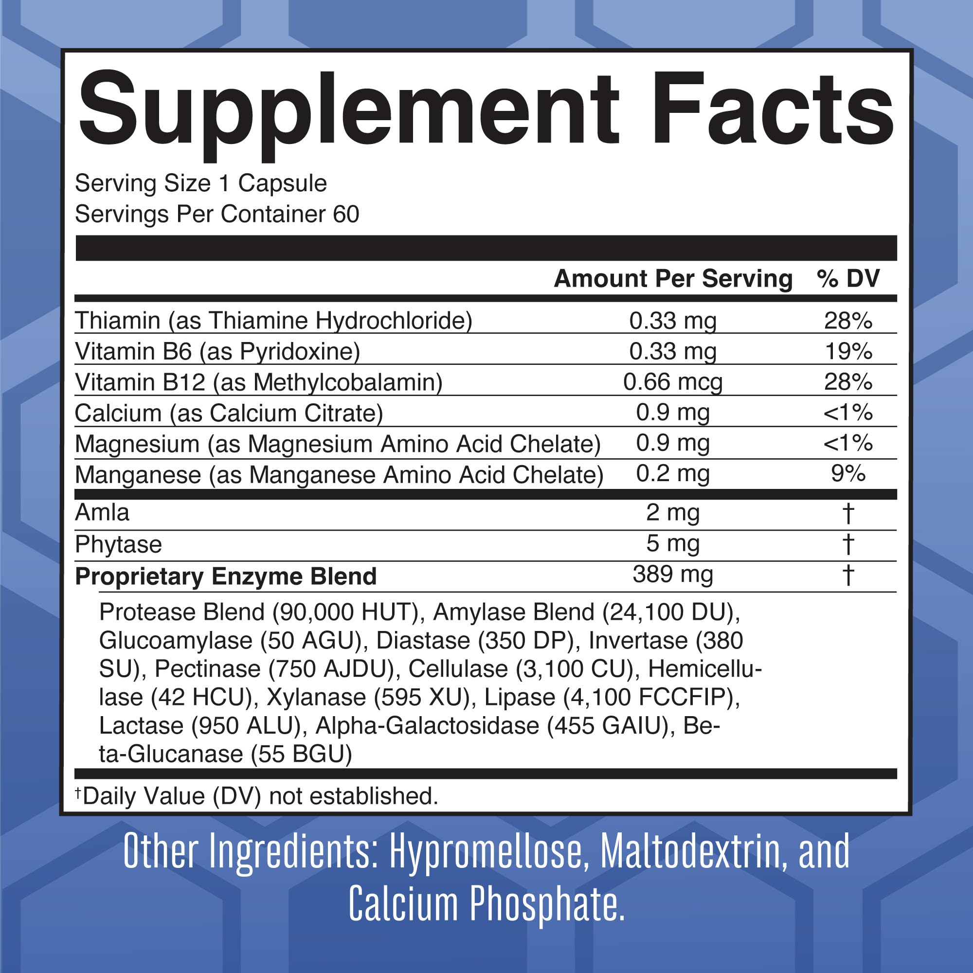 Foto 6 pulgar | Suplemento Maryruth Organics Ultra Digestive Enzymes 60 Cápsulas - Venta Internacional