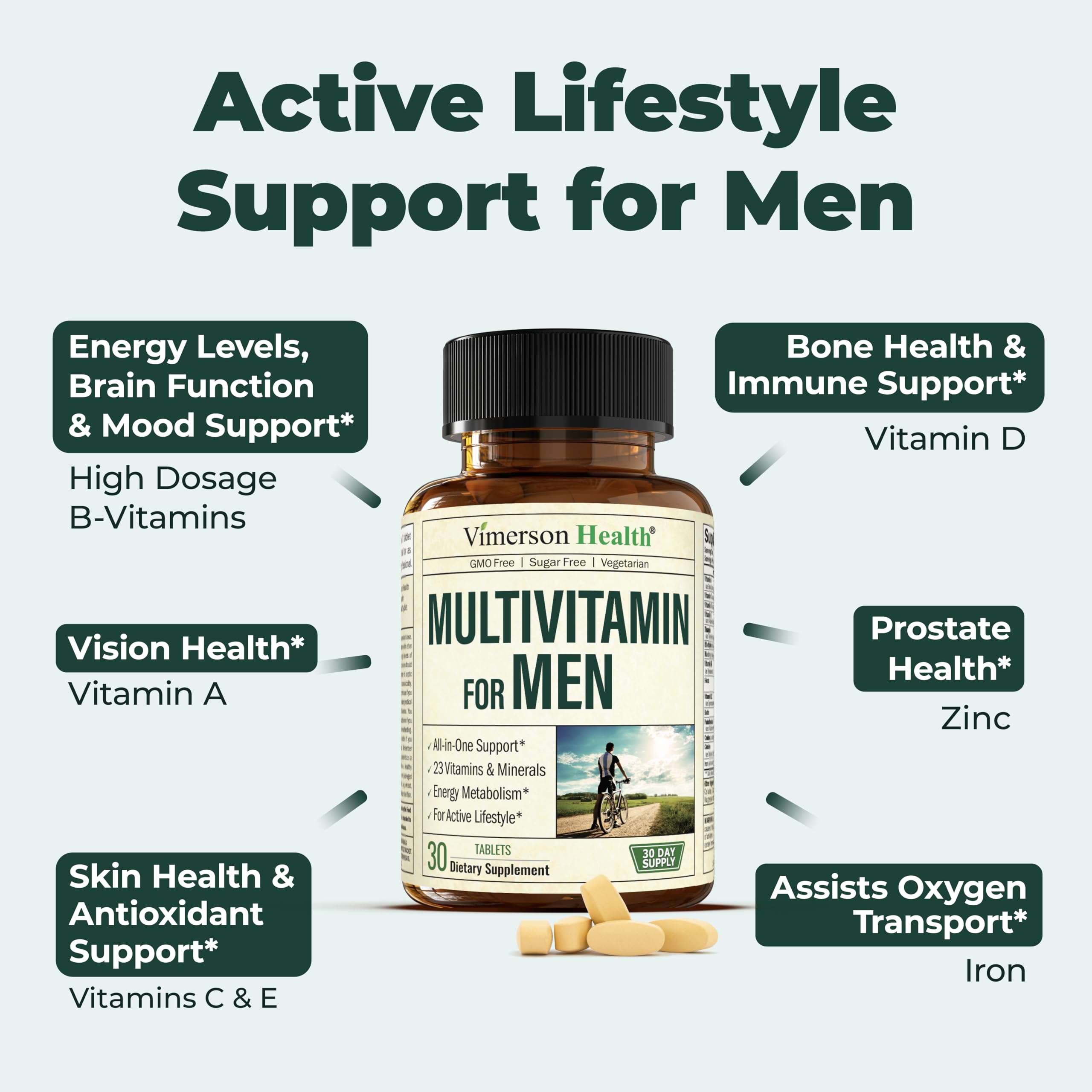 Foto 5 | Suplemento Multivitamínico Vimerson Health Para Hombres - Venta Internacional.