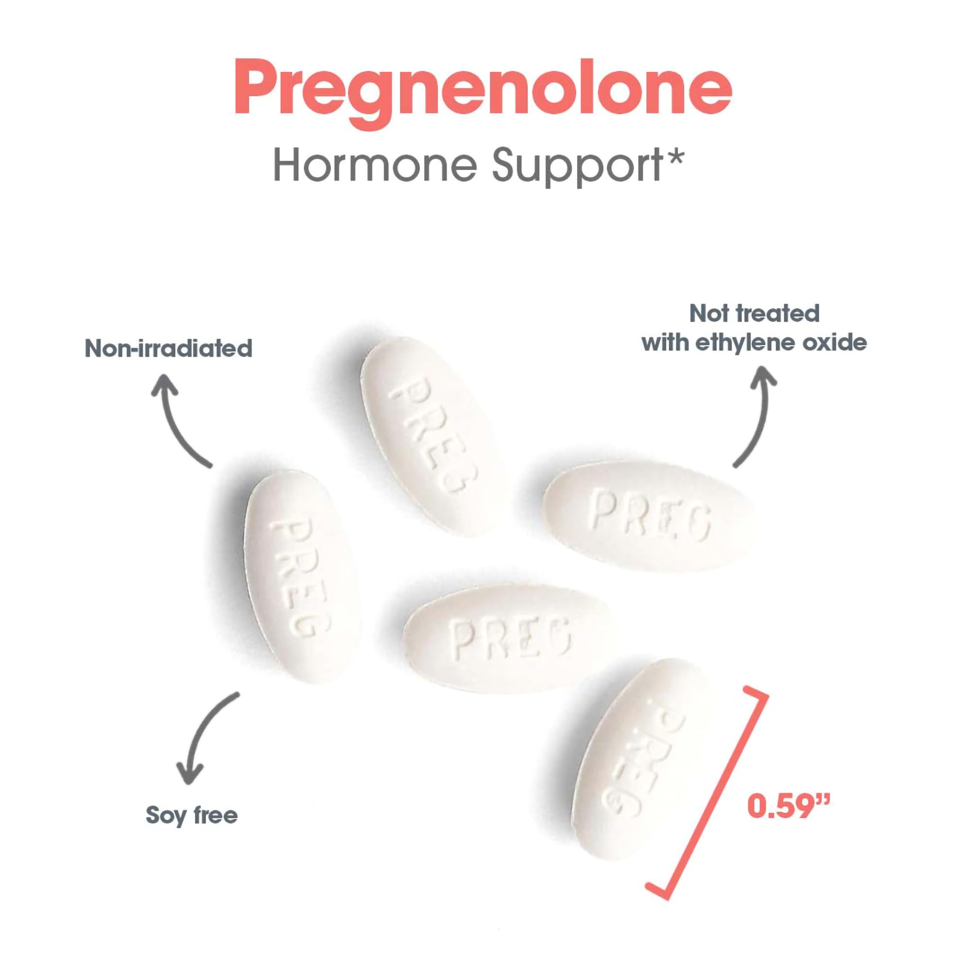 Foto 6 pulgar | Suplemento Allergy Research Group, Pregnenolona, 50 Mg, 60 Comprimidos - Venta Internacional.