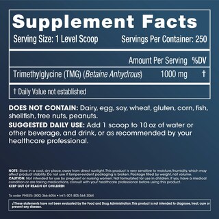 Foto 3 | Suplemento Prohealth Tmg Con Aminoácidos Para La Presión Arterial, 250 G - Venta Internacional.