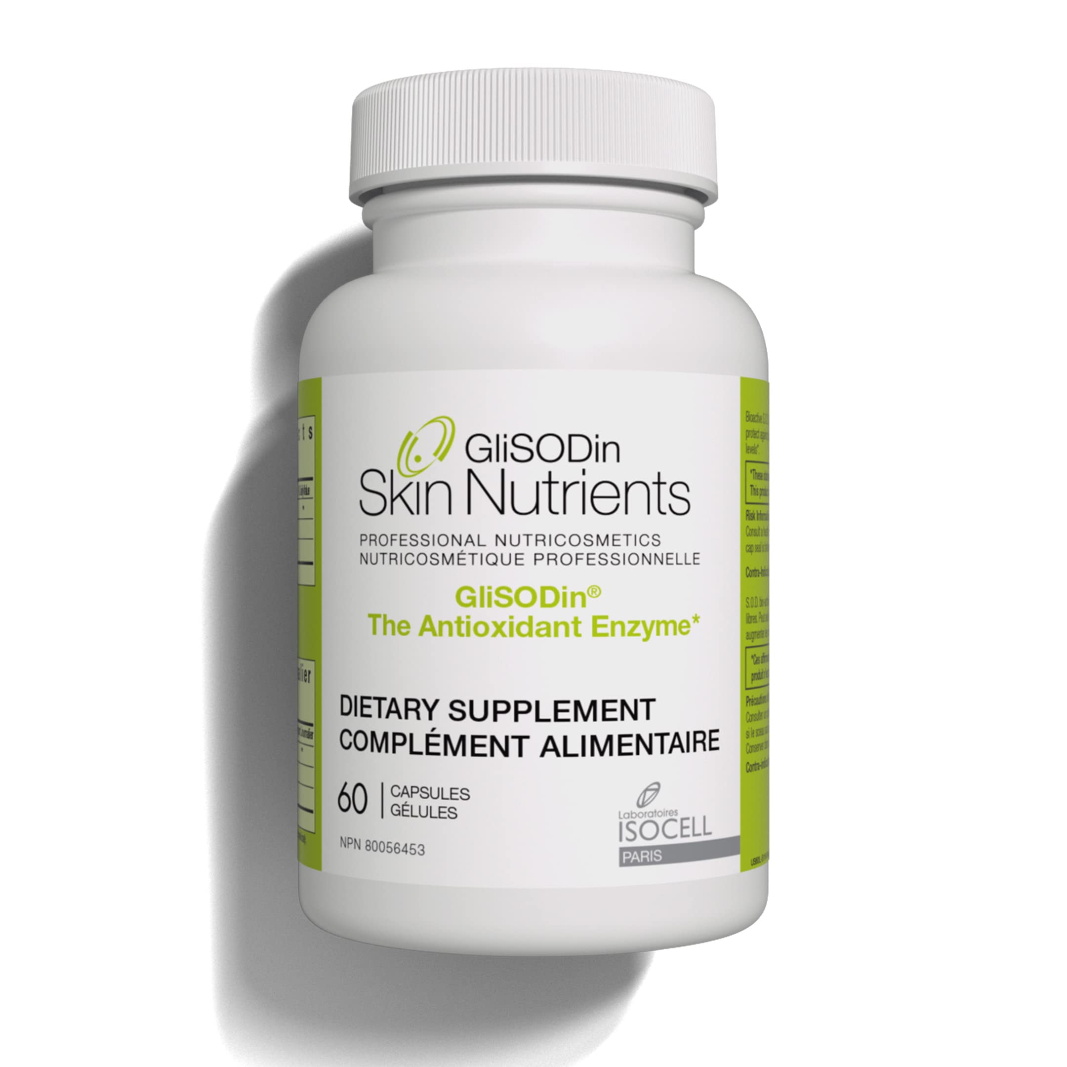 Foto 2 pulgar | Suplemento Glisodin Skin Nutrients The Antioxidant Enzyme 60 Cápsulas - Venta Internacional.