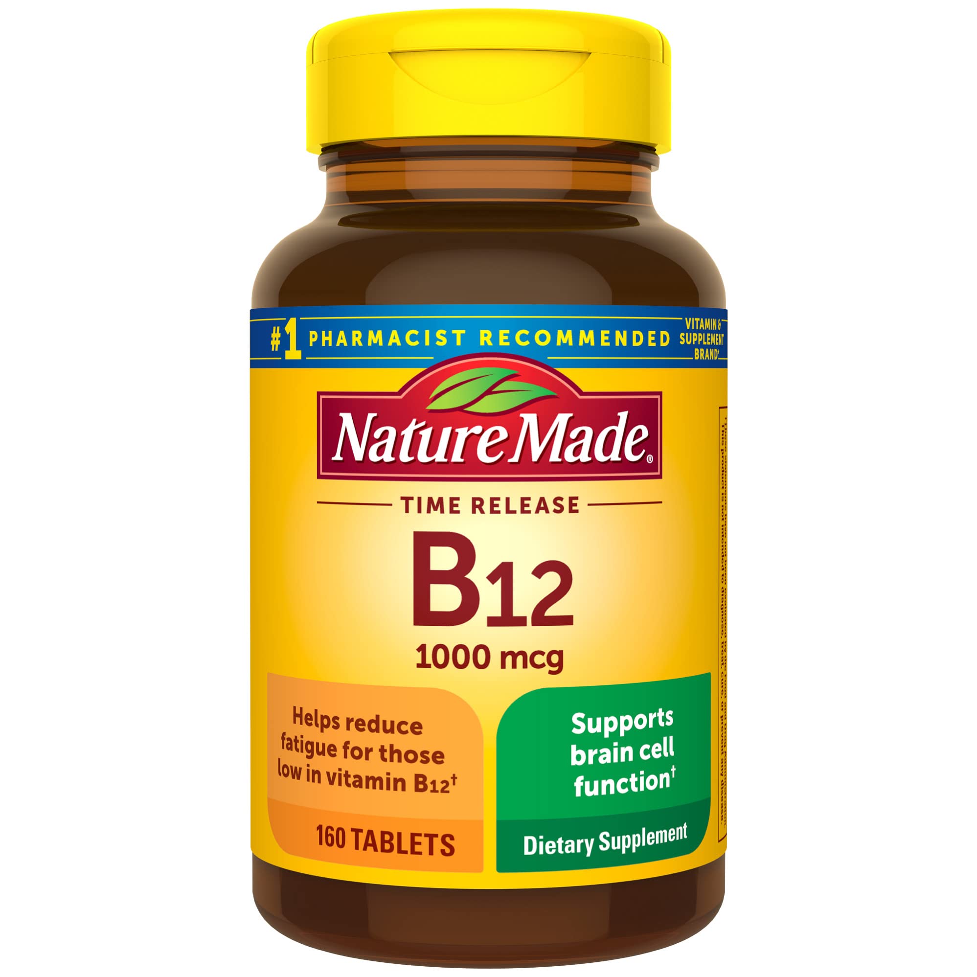 Foto 2 pulgar | Suplemento De Vitamina B12 De La Naturaleza, 1000 Mcg, 160 Tabletas - Venta Internacional.