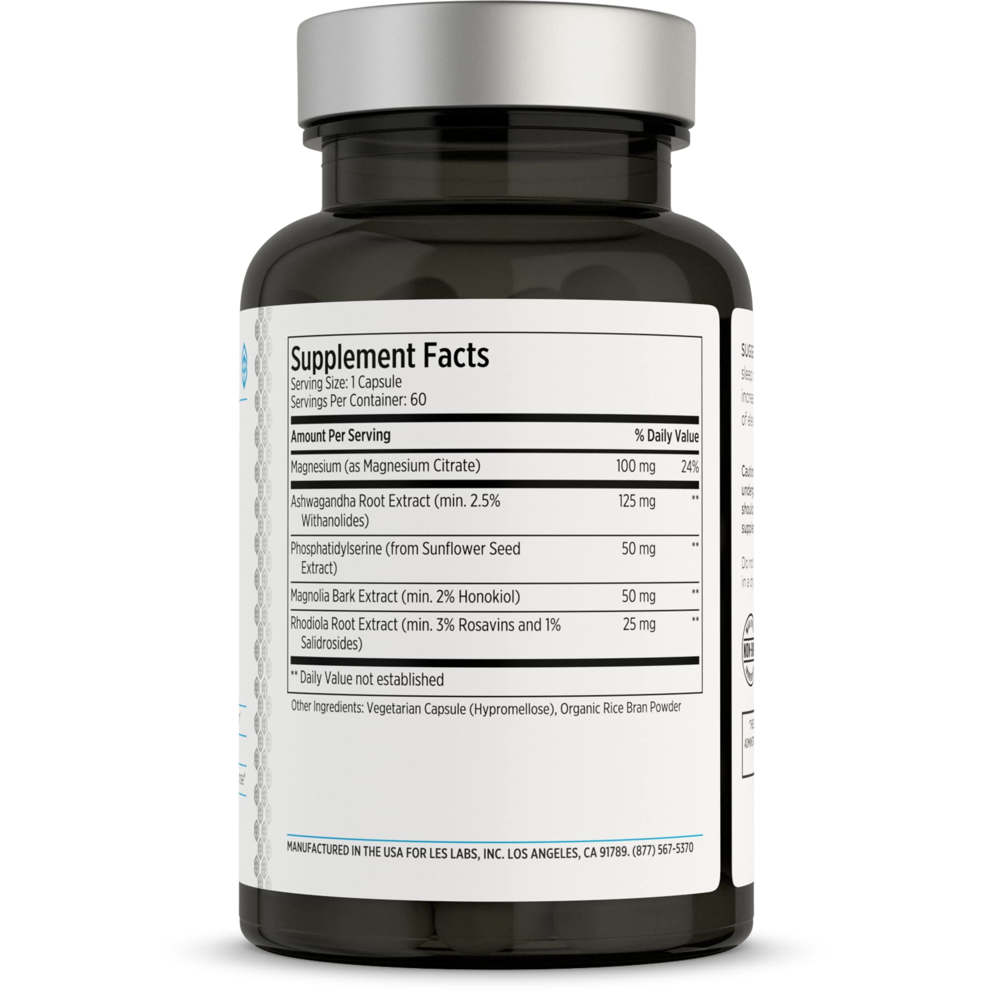 Foto 2 | Suplemento Les Labs Cortisol Health 60 Cápsulas - Venta Internacional.
