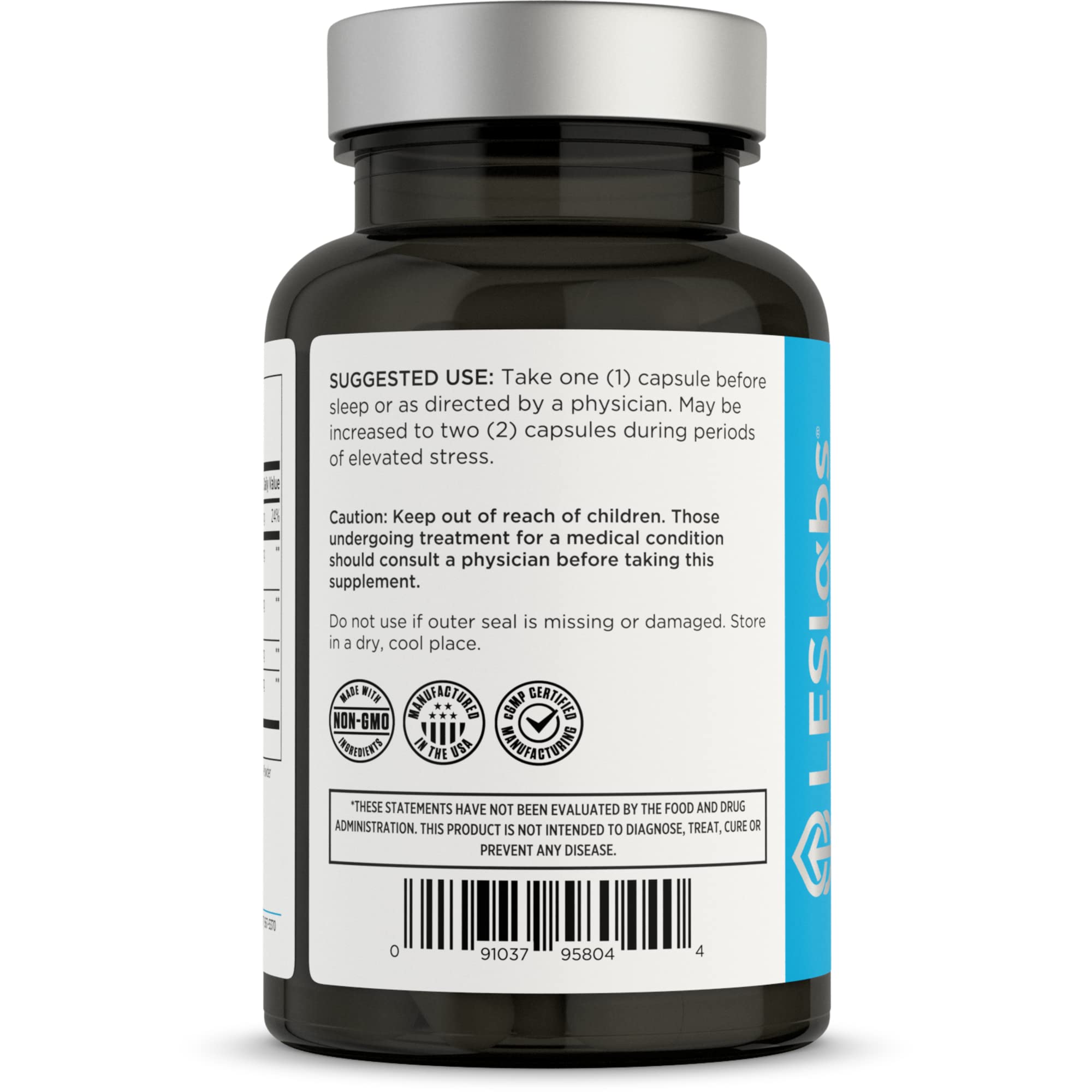 Foto 3 | Suplemento Les Labs Cortisol Health 60 Cápsulas - Venta Internacional.