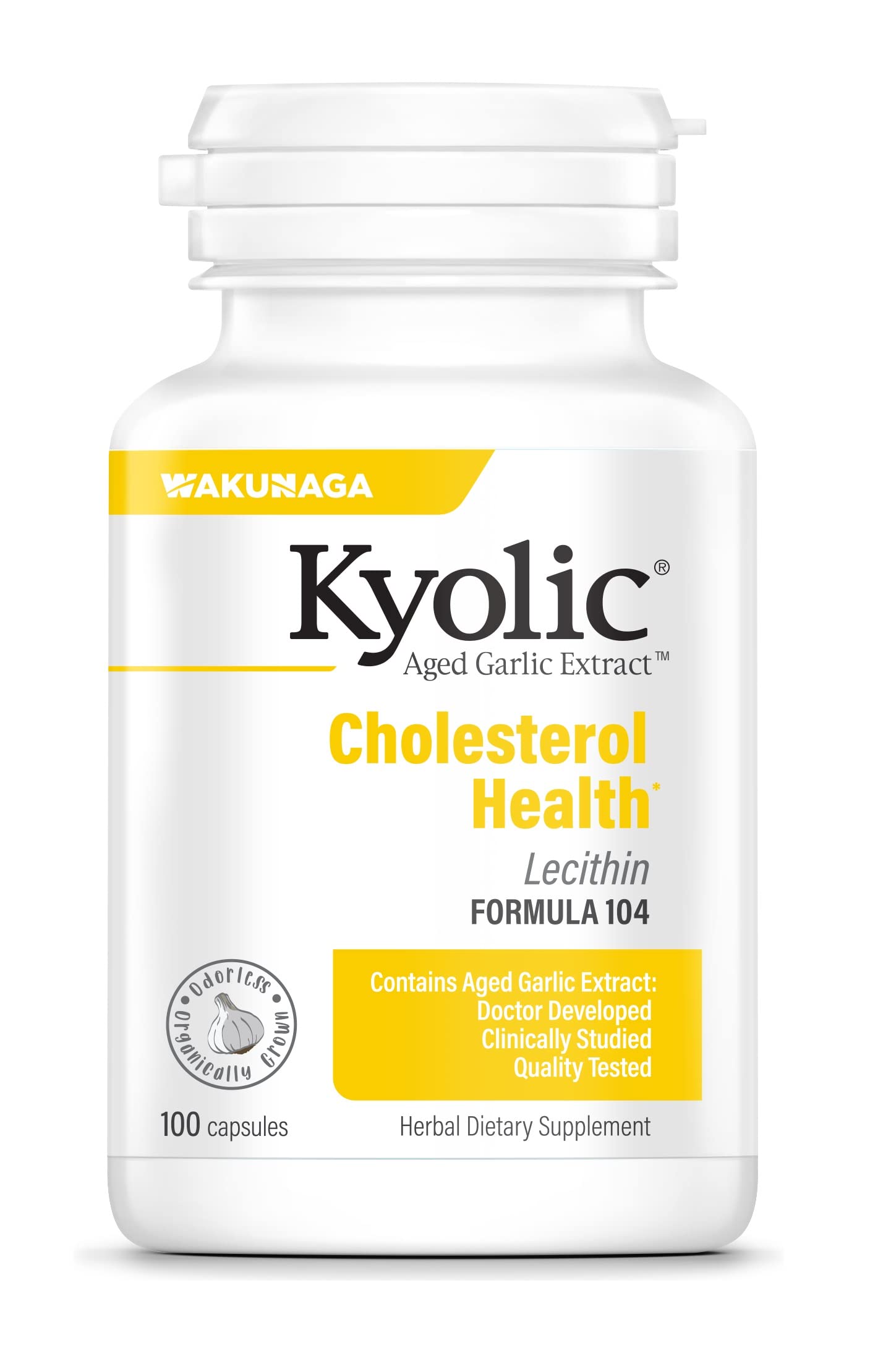 Suplemento Kyolic De Extracto De Ajo Envejecido, Fórmula 104, 100 Cápsulas - Venta Internacional.