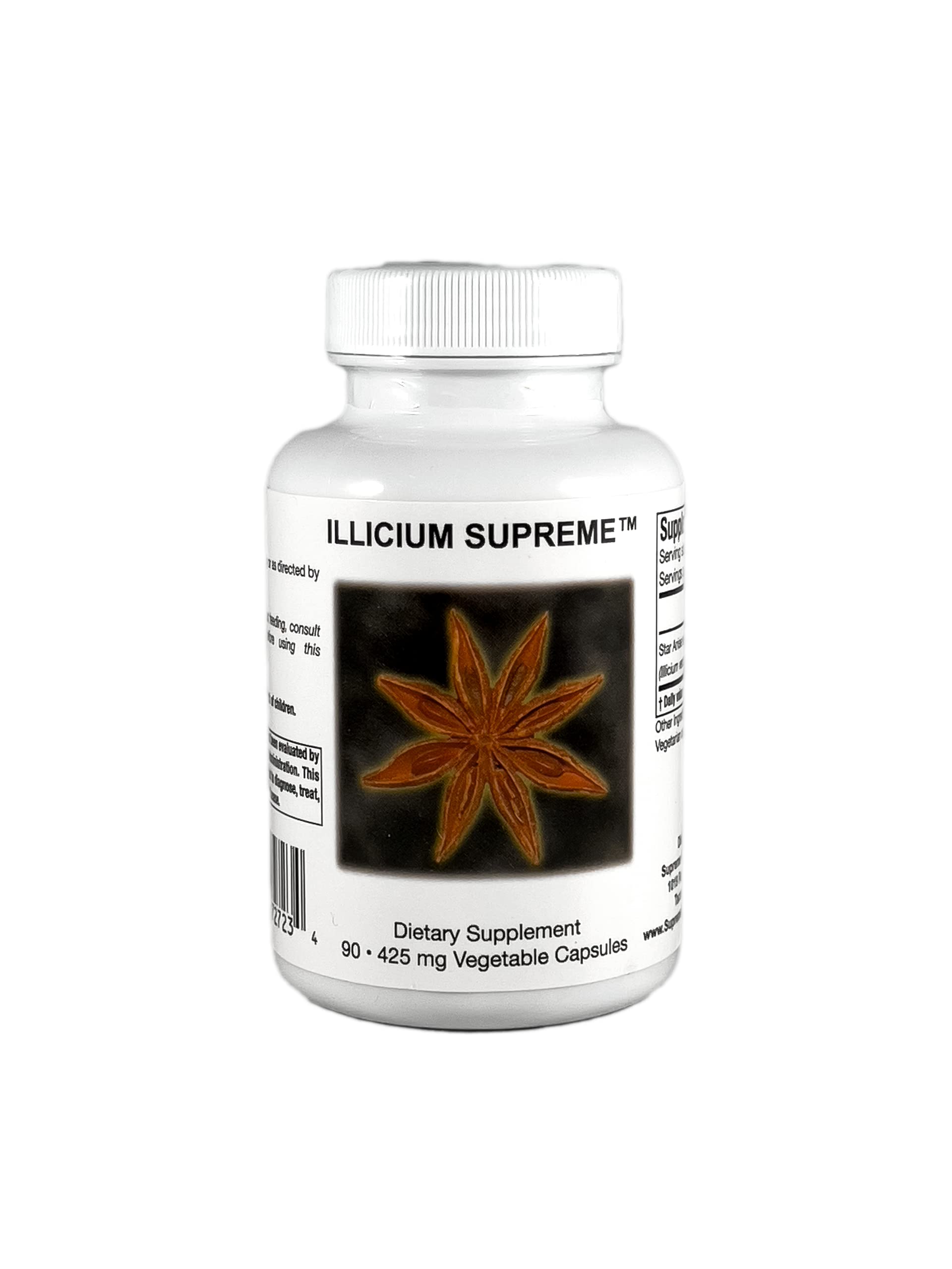 Foto 1 | Cápsula De Anís Estrellado Puro Illicium Supreme 90 De Supreme Nutrition - Venta Internacional.