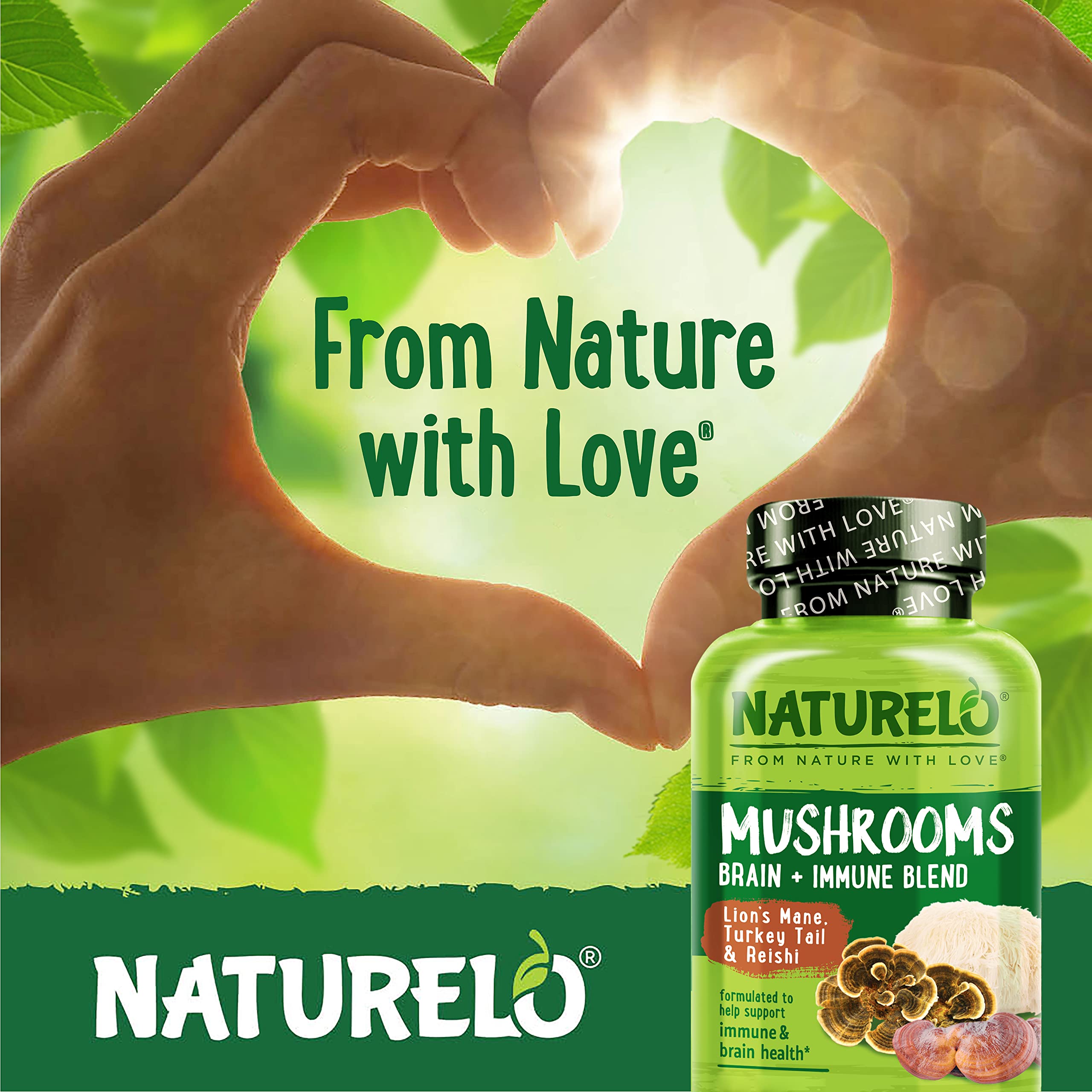 Foto 8 pulgar | Suplemento Naturelo Mushroom Brain & Immune Health 90 Cápsulas - Venta Internacional.