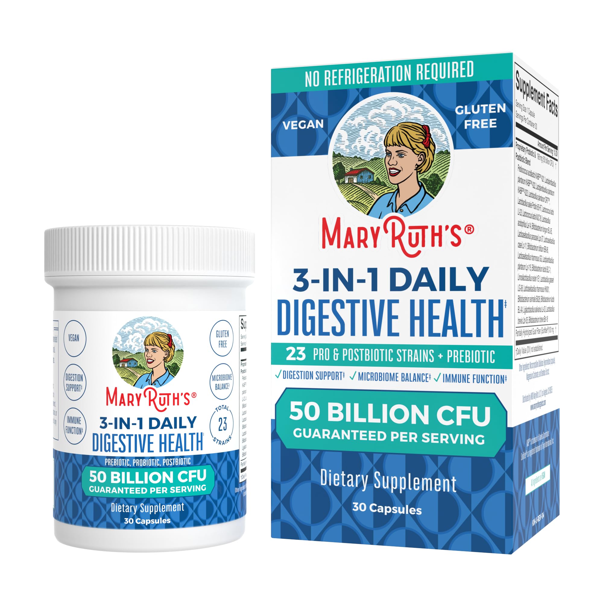 Foto 1 | Suplemento De Probióticos 3 En 1 De Maryruth Para La Salud Digestiva, 15 Ml - Venta Internacional.