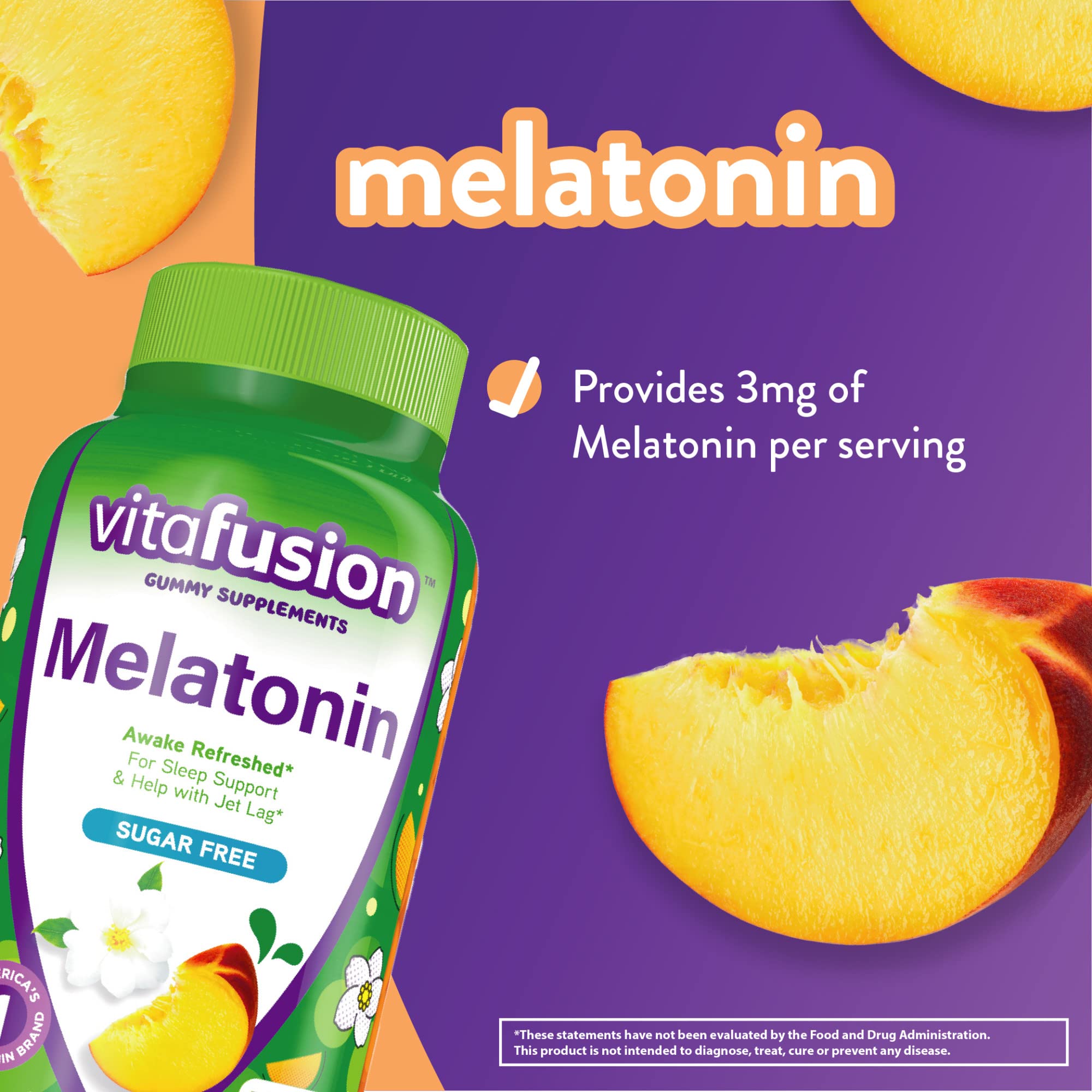 Foto 3 pulgar | Gummy Vitamins Vitafusion Melatonin 140 Unidades (paquete De 1) - Venta Internacional.