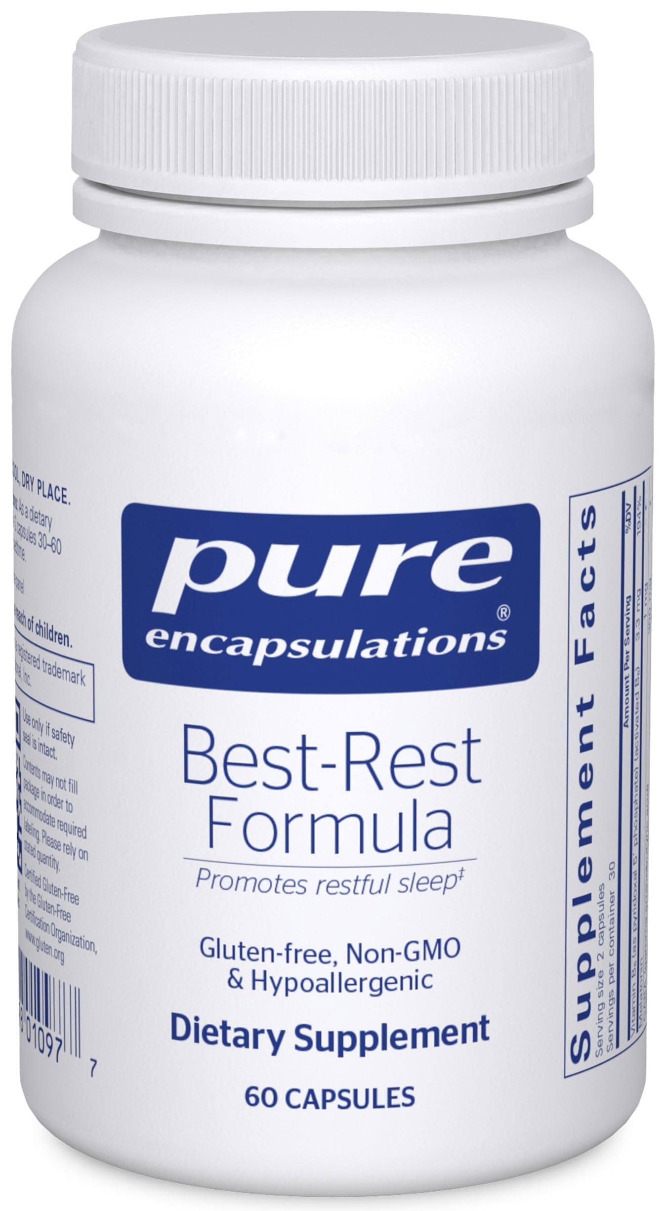 Foto 2 pulgar | Suplemento Para Dormir Pure Encapsulations Best-rest Formula 60 Cápsulas - Venta Internacional.