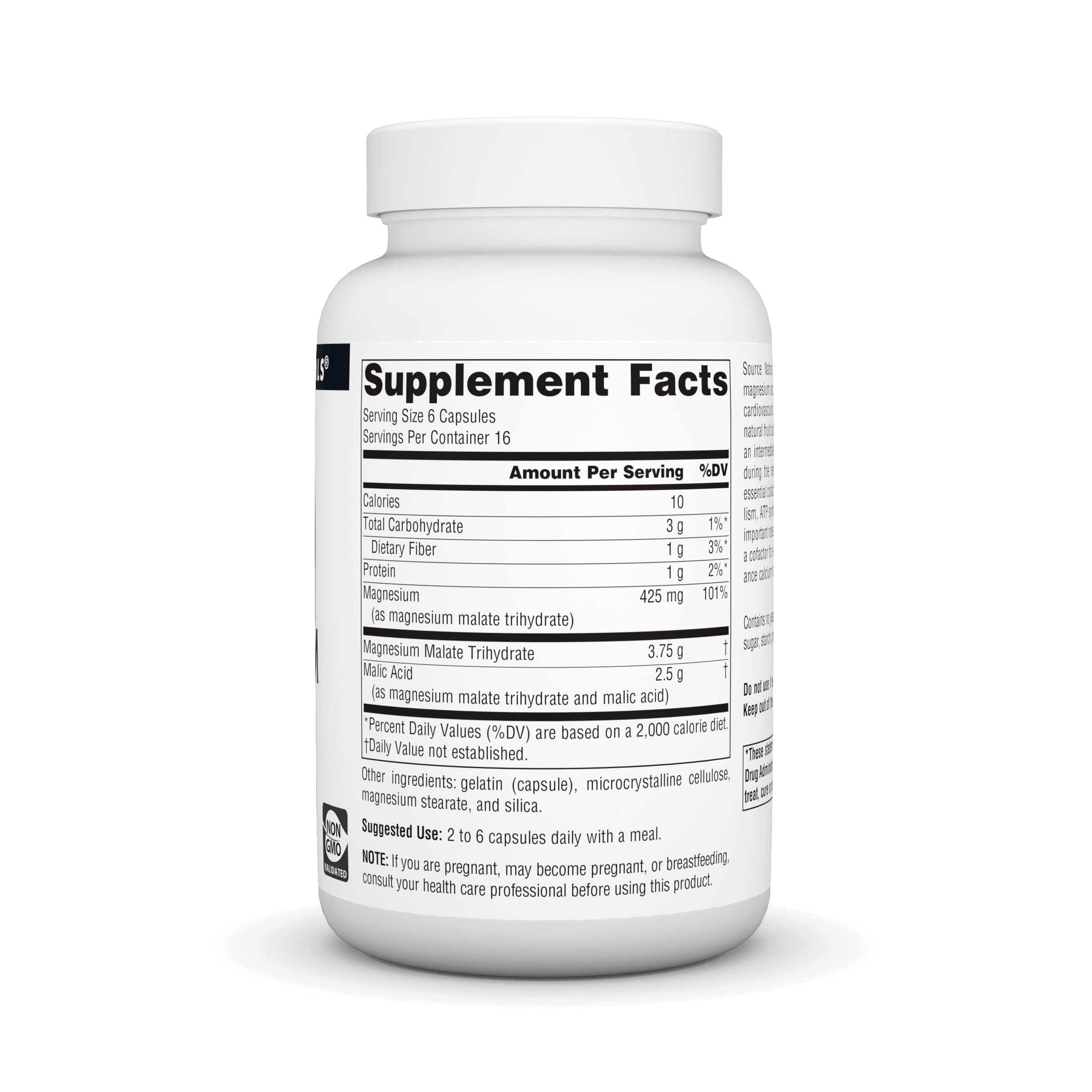 Foto 3 pulgar | Supplement Source Naturals Malato De Magnesio 3750 Mg 100 Cápsulas - Venta Internacional.