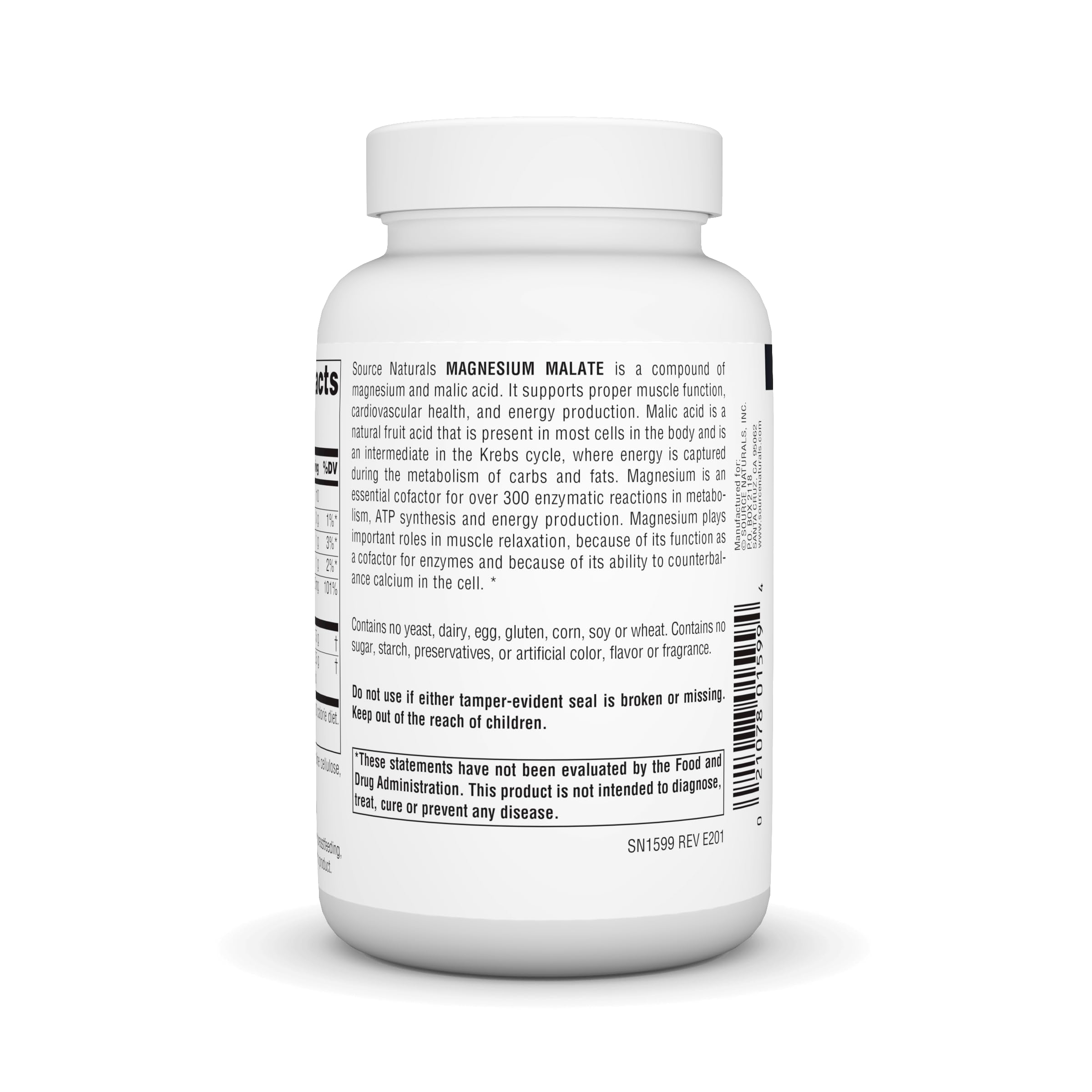 Foto 4 pulgar | Supplement Source Naturals Malato De Magnesio 3750 Mg 100 Cápsulas - Venta Internacional.