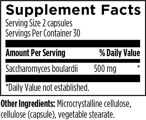 Foto 6 pulgar | Diseños De Suplementos Para La Salud Floramyces, Probiótico 500 Mg, 60 Cápsulas - Venta Internacional.