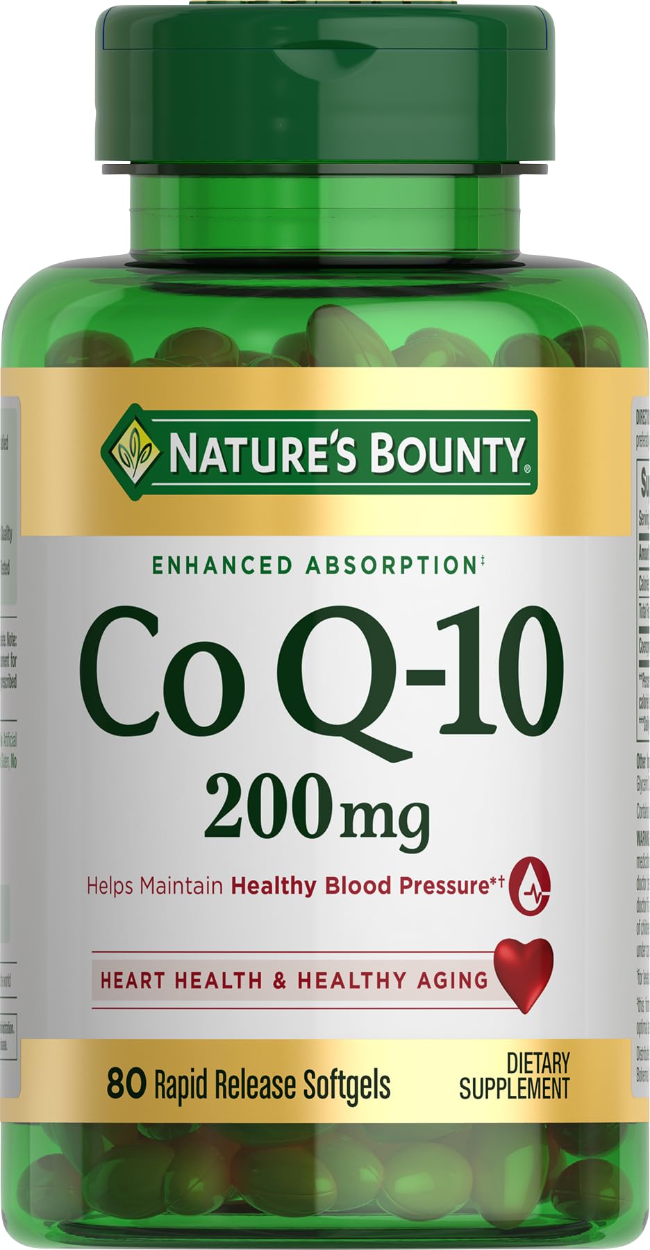 Foto 2 pulgar | Suplemento Nature's Bounty Coq10 200 Mg 80 Cápsulas Blandas - Venta Internacional.