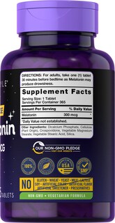 Foto 2 | Suplemento Carlyle Melatonin 300 Mcg 365 Tabletas - Venta Internacional.