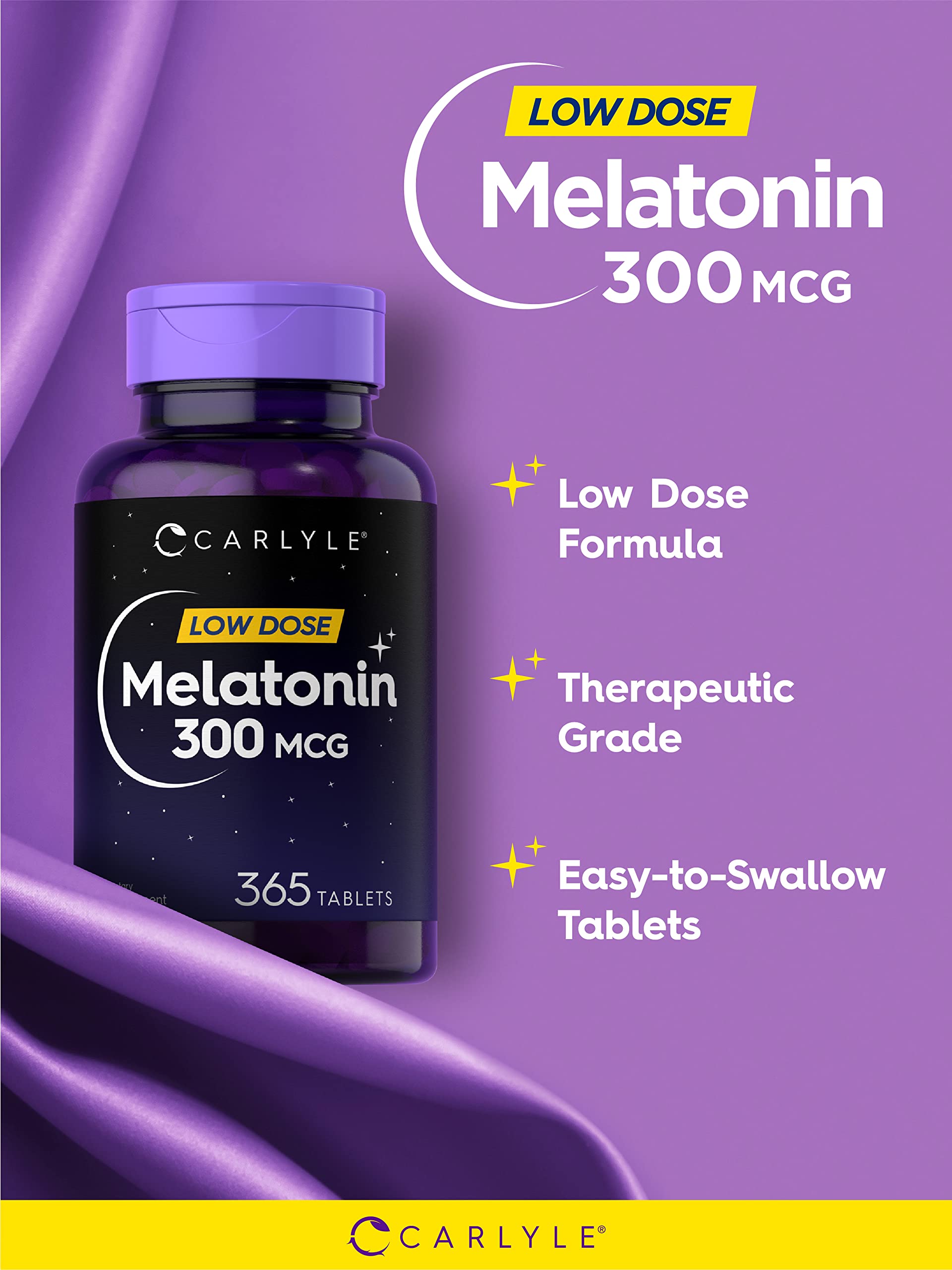 Foto 4 pulgar | Suplemento Carlyle Melatonin 300 Mcg 365 Tabletas - Venta Internacional.